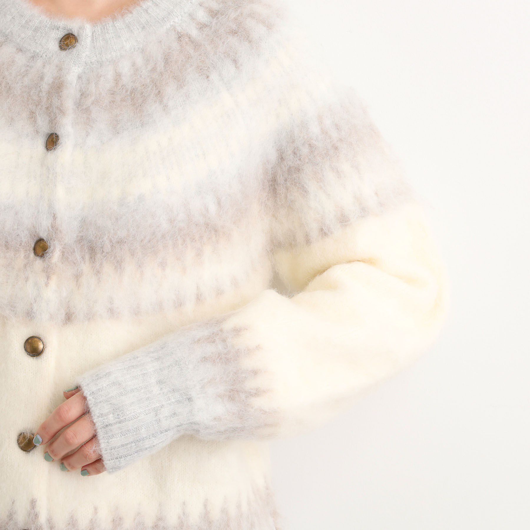 grove「求心柄ジャカードニットカーディガン」|カーディガン|