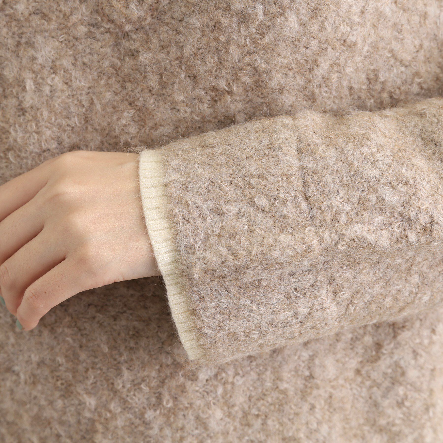 grove「一枚でレイヤードコーデ完成！ブークレーニットワンピース」|ワンピース|