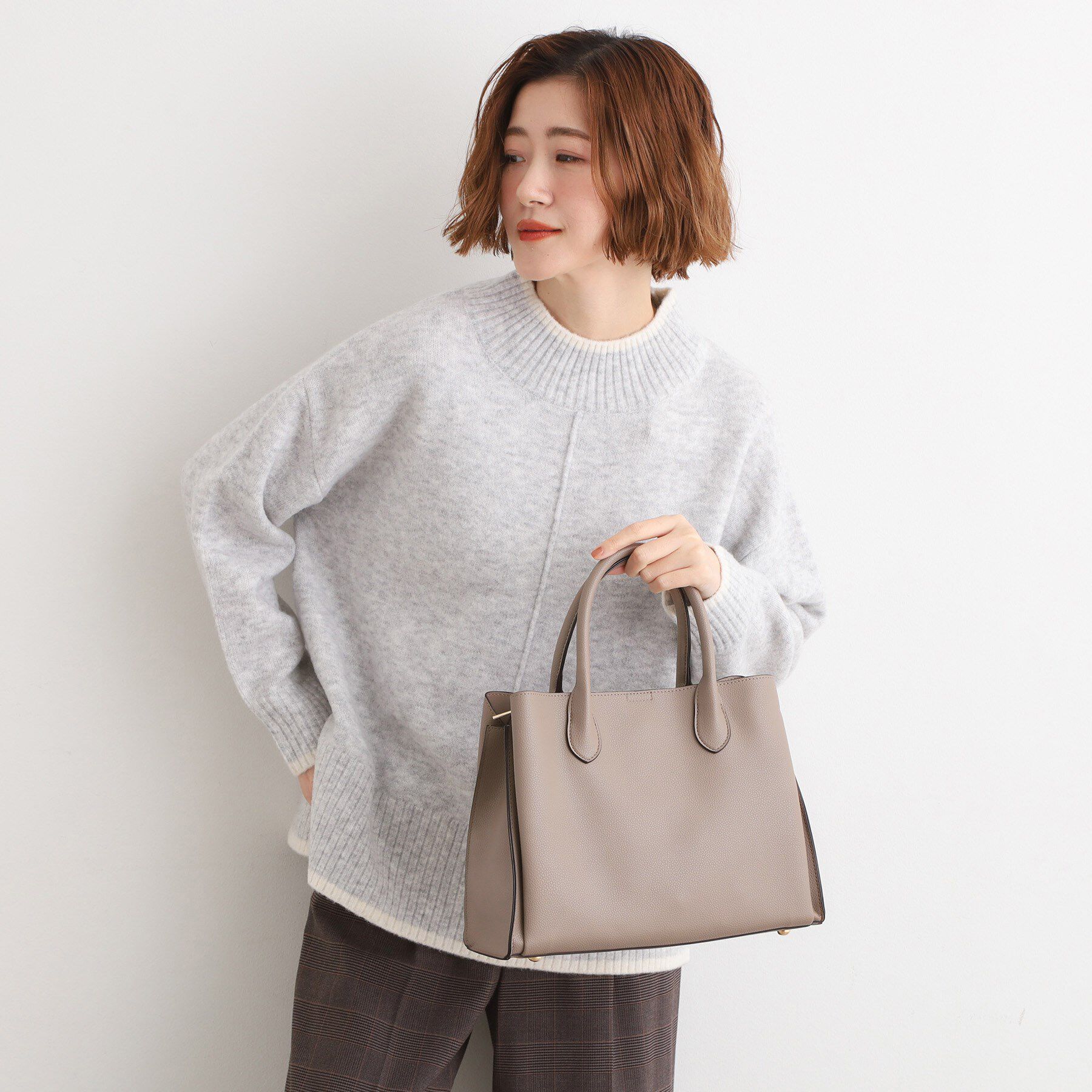 grove「【人間工学】中仕切り2WAYトート」|トートバッグ|