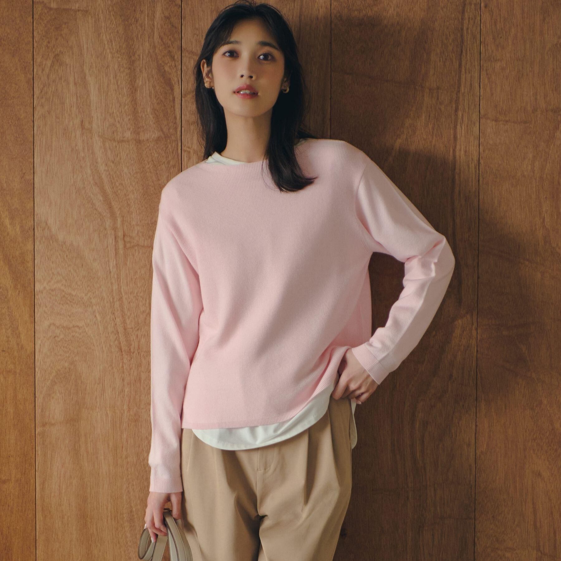 grove「高評価！【洗濯機OK】ベーシックニット【毛玉軽減】」|ニット・セーター|