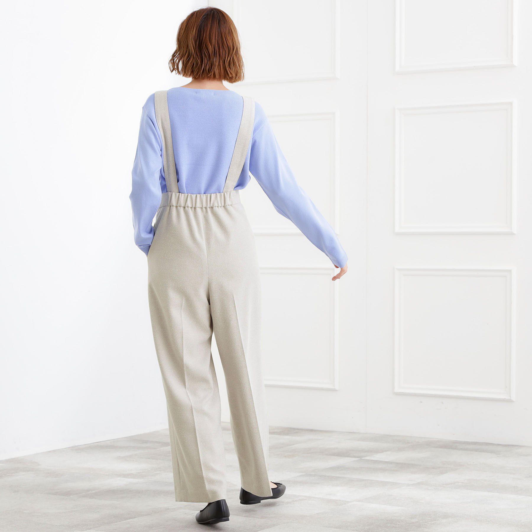 grove「【2WAY】ショルダーストラップツイードパンツ」|その他|