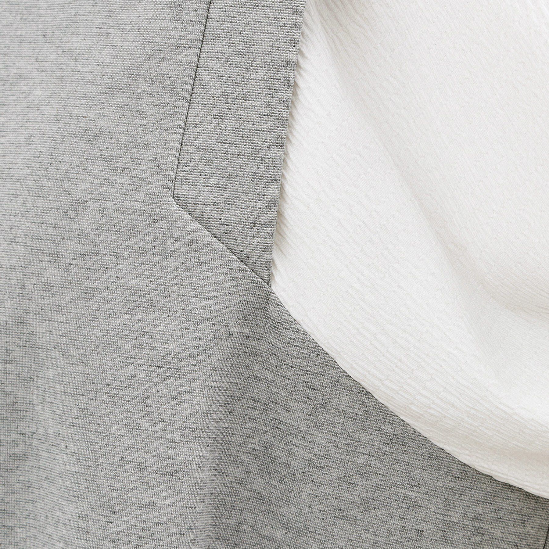 grove「【体型カバー/洗える】袖布帛ポンチワンピース」|ワンピース|