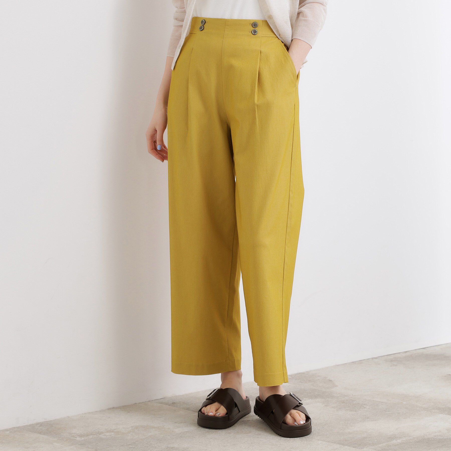 grove「【シリーズ累計13万枚/ひんやり・UV】ハイパーストレッチ ワイドクロップドパンツ」|その他|