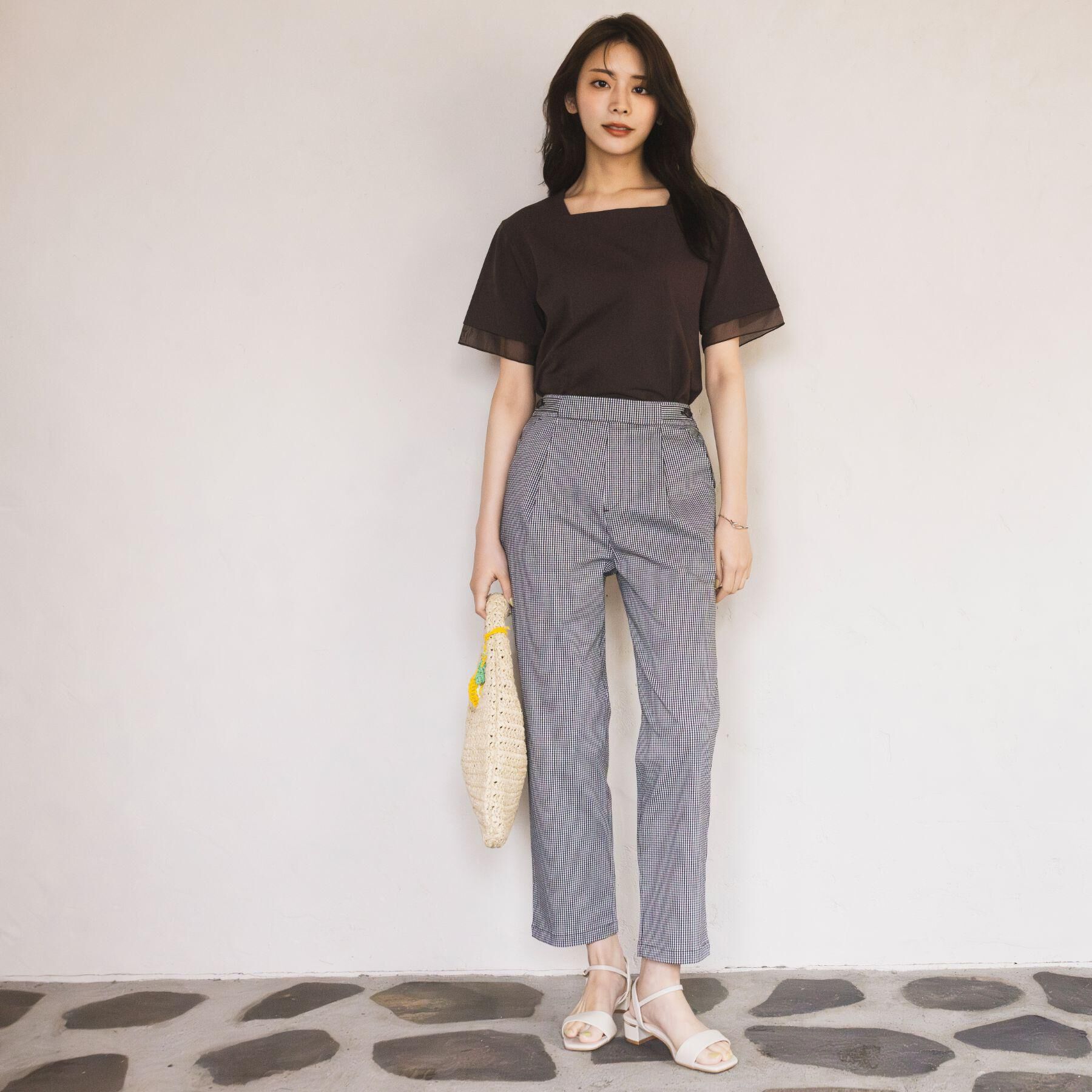 grove「【シリーズ累計13万枚/ひんやり・UV】すっきり見えが叶うサマーハイパーストレッチ テーパードパンツ」|その他|