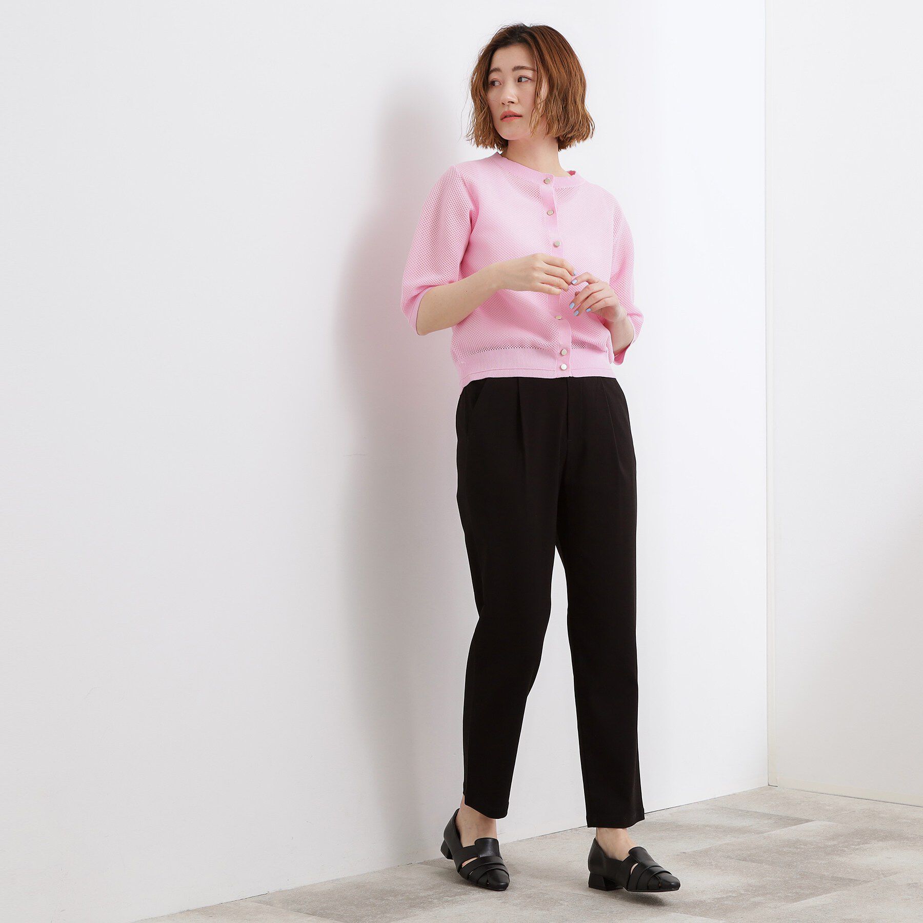 grove「【シリーズ累計13万枚/ひんやり・UV】すっきり見えが叶うサマーハイパーストレッチ テーパードパンツ」|その他|