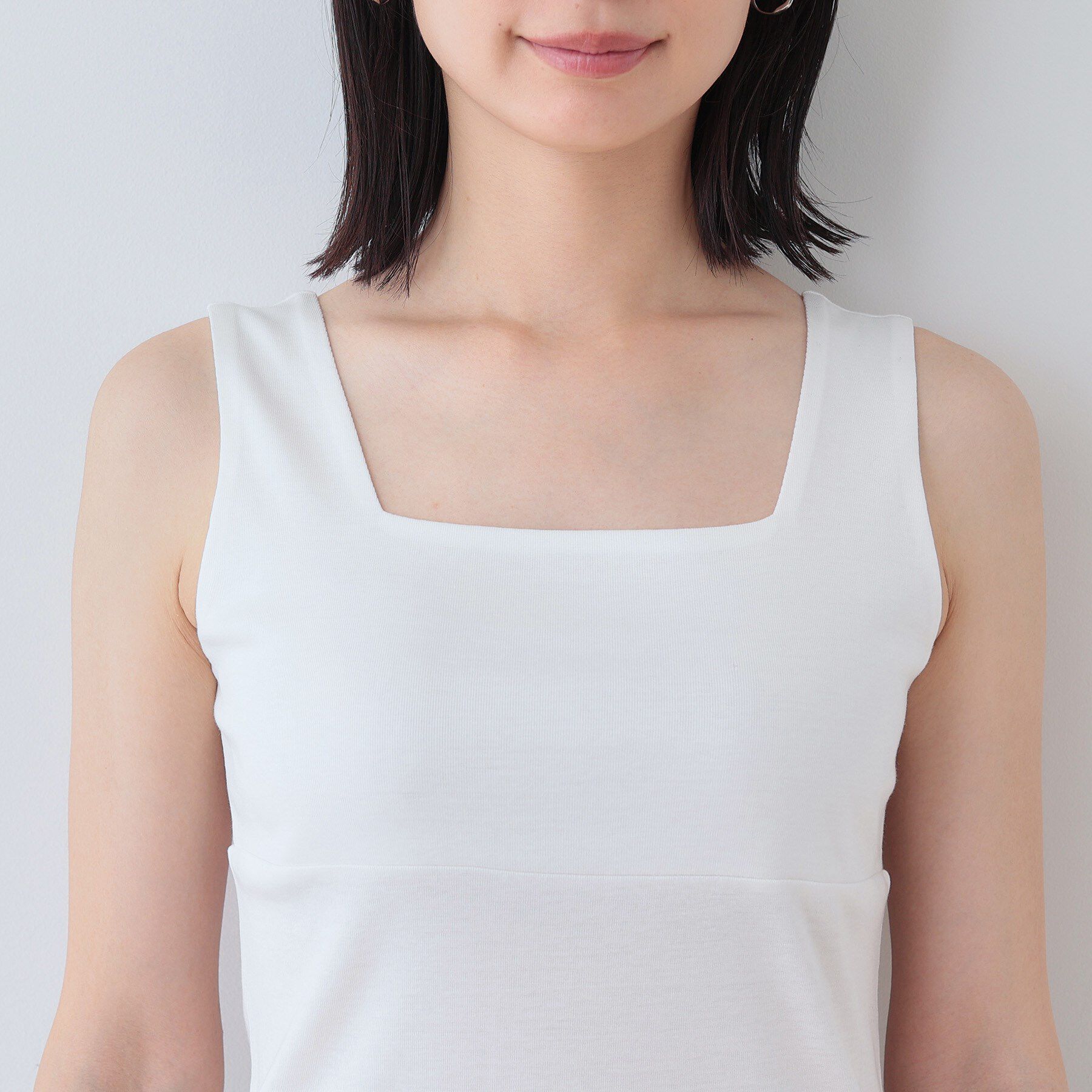 INDIVI「【日本製】ビスチェインナータンクトップ」|キャミソール|