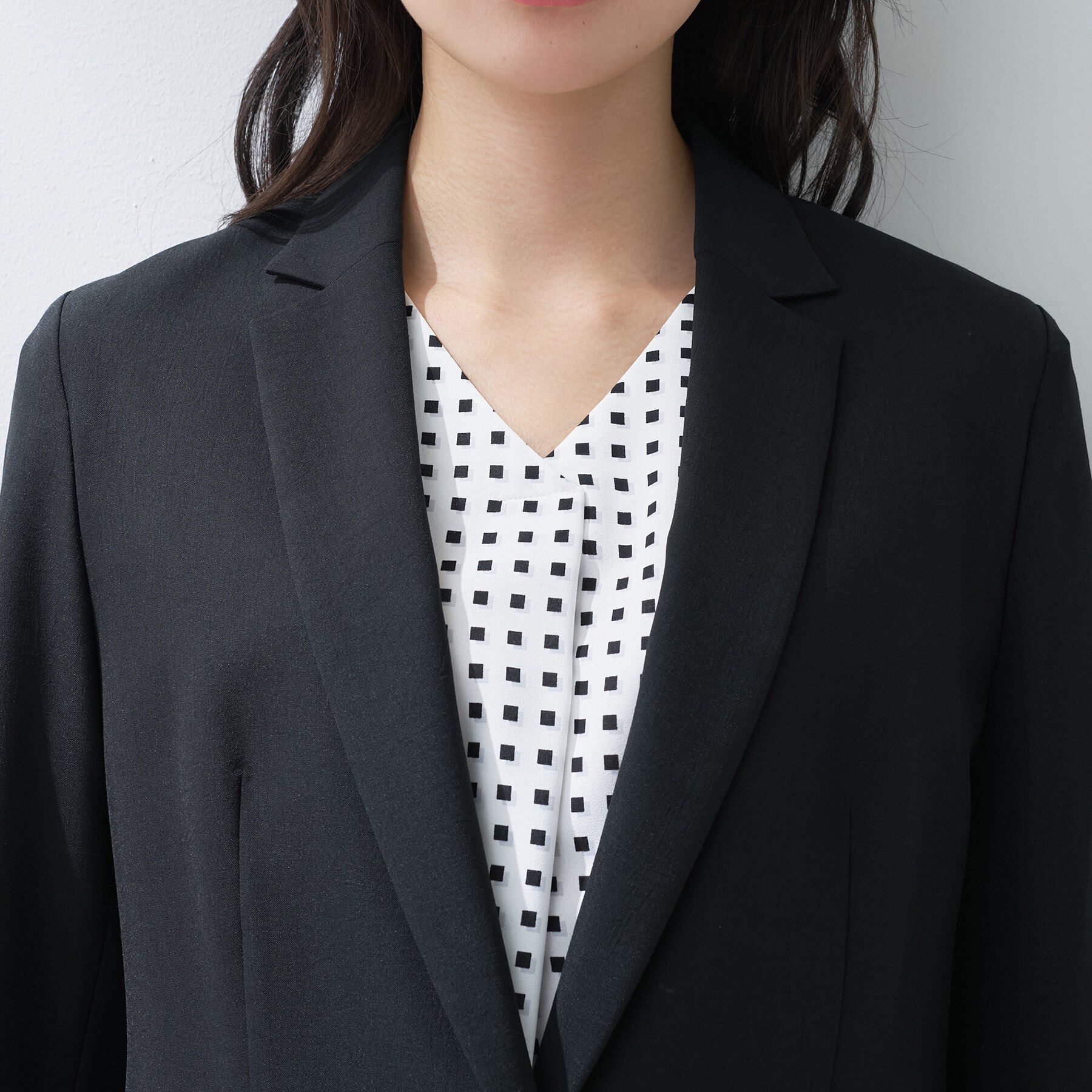 INDIVI「【定番スーツ／UVケア／洗える】ウール調テーラードジャケット」|スーツ|