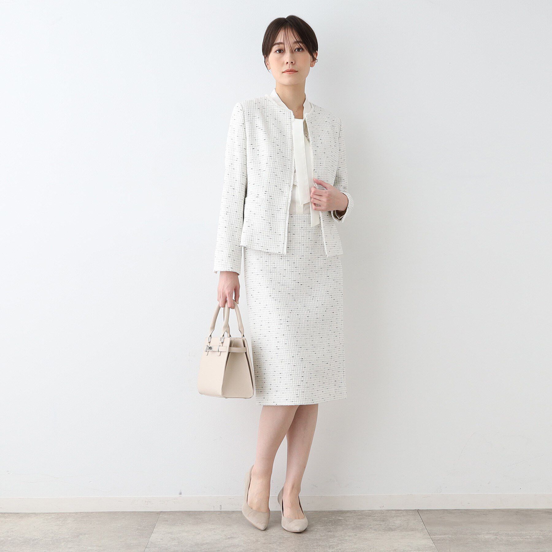 INDIVI「【日本製／オリジナル素材】ツィードジャケット」|スーツ|