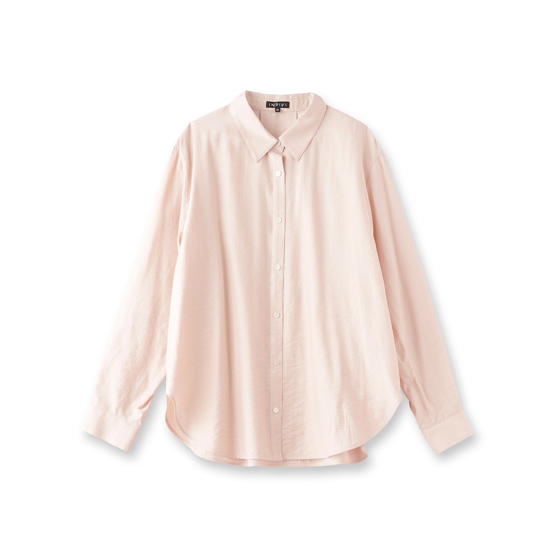 INDIVI「【洗える／シアー】ドビーストライプシャツ」|シャツ・ブラウス|