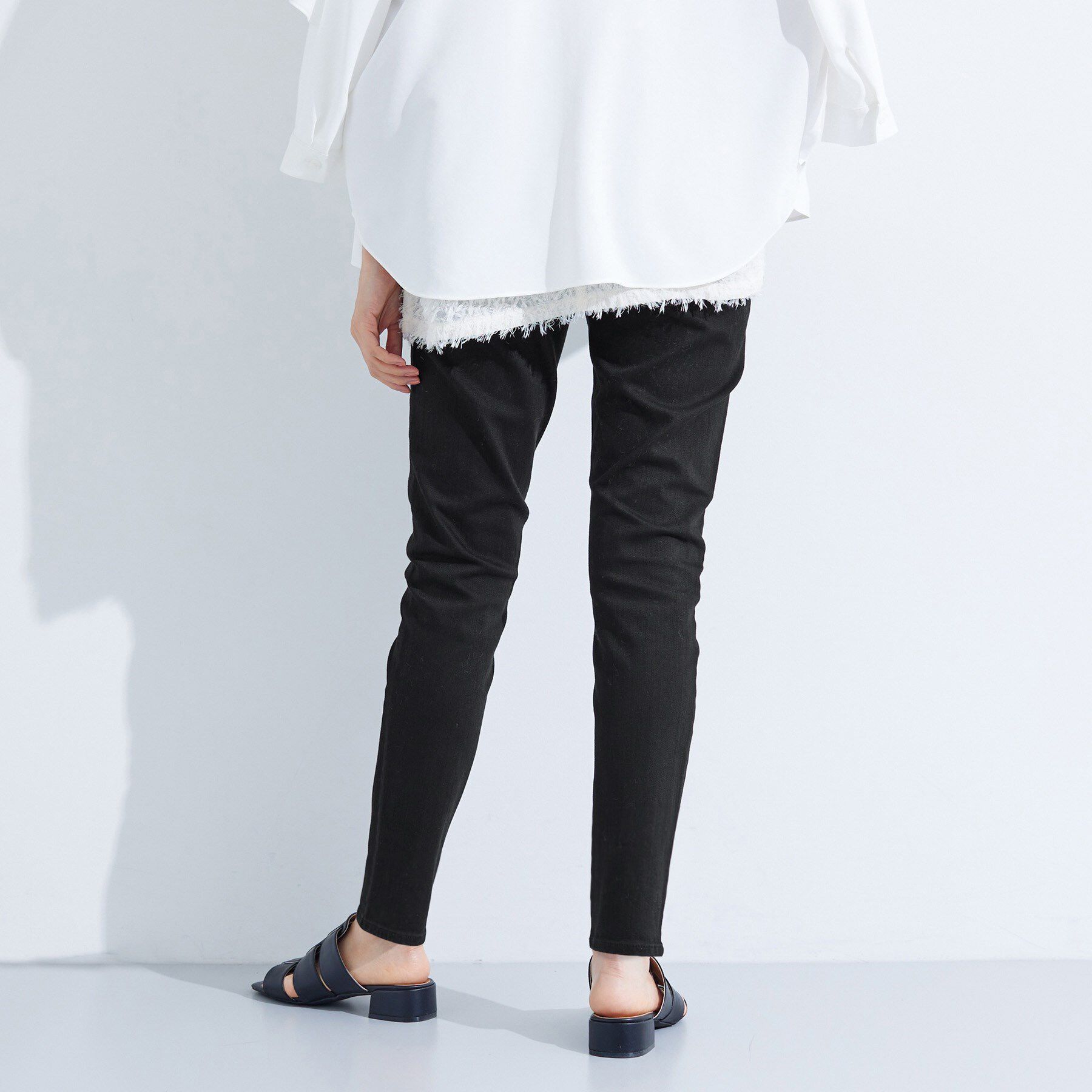 INDIVI「【通年活躍！褒められデニム】スキニー デニムパンツ」|デニム|