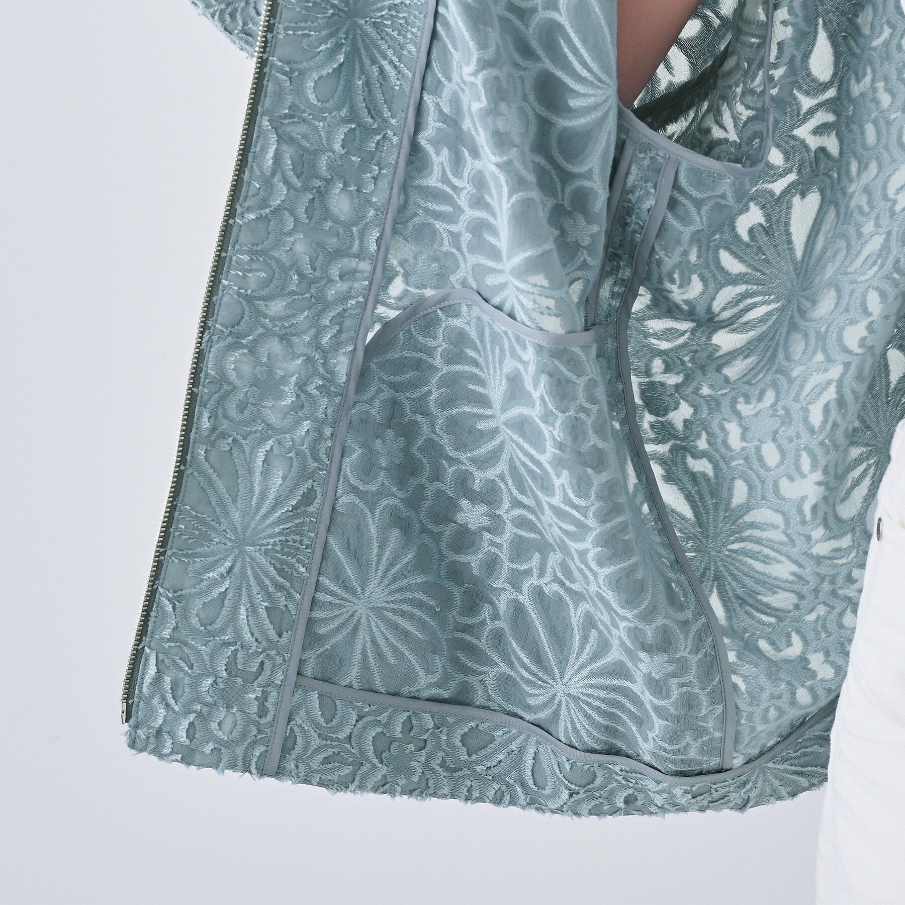 INDIVI「【日本製／SETUP可能】オーバーサイズブルゾン」|シャツ・ブラウス|