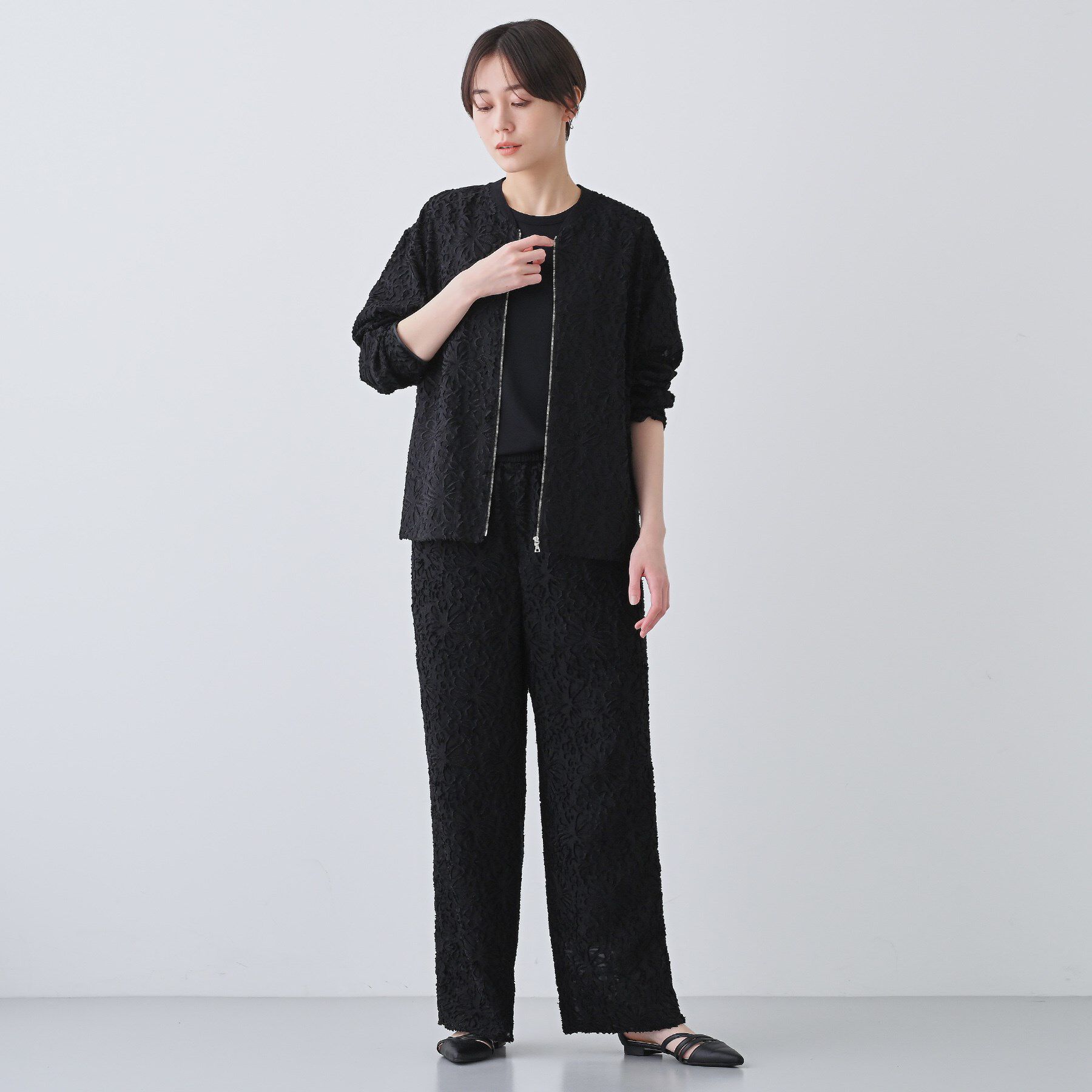 INDIVI「【日本製／SETUP可能】オーバーサイズブルゾン」|シャツ・ブラウス|