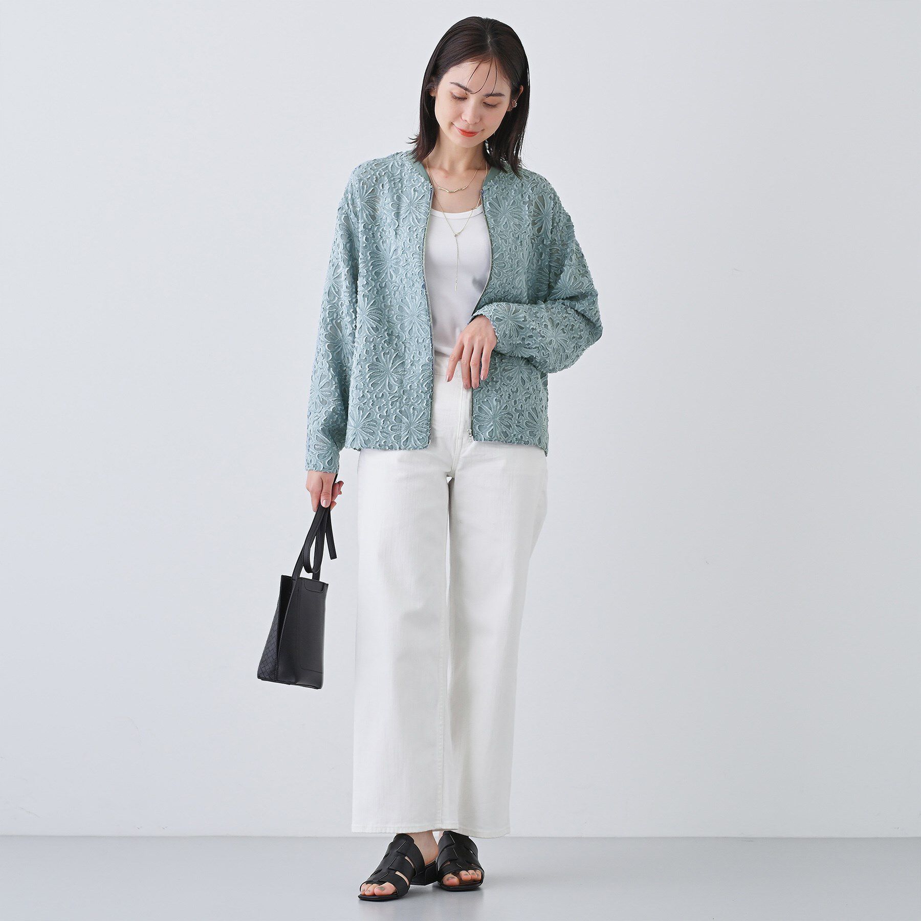 INDIVI「【日本製／SETUP可能】オーバーサイズブルゾン」|シャツ・ブラウス|