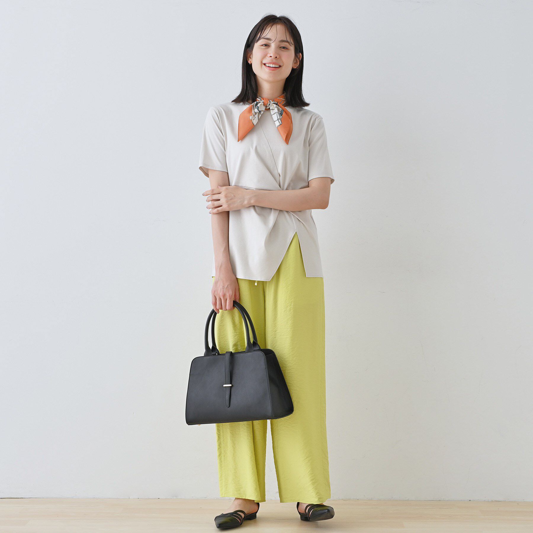 INDIVI「【洗える】ねじりデザインTシャツ」|Tシャツ・カットソー|