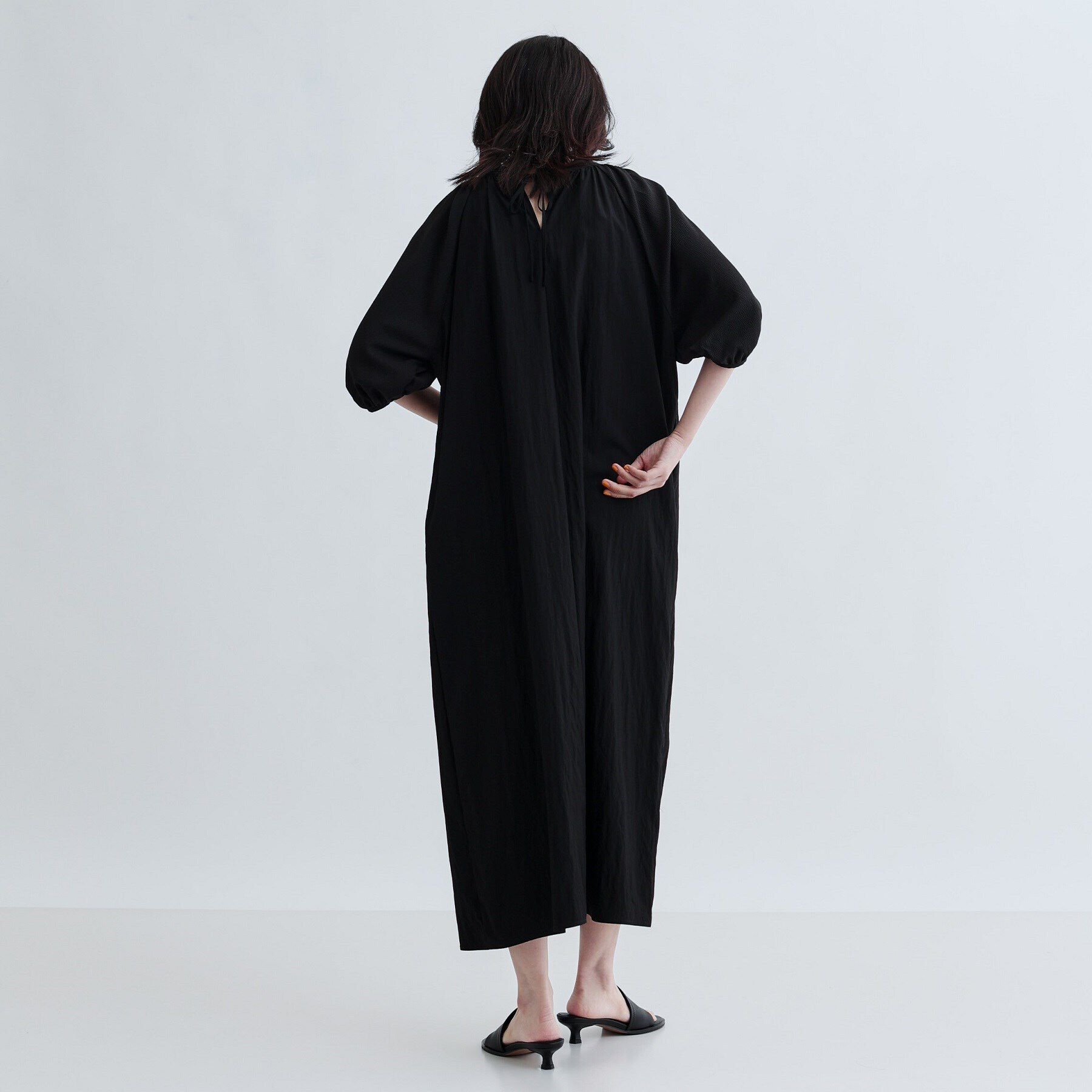 GALLEST「ソフトチュールスリーブ切替ワンピース」|ワンピース|