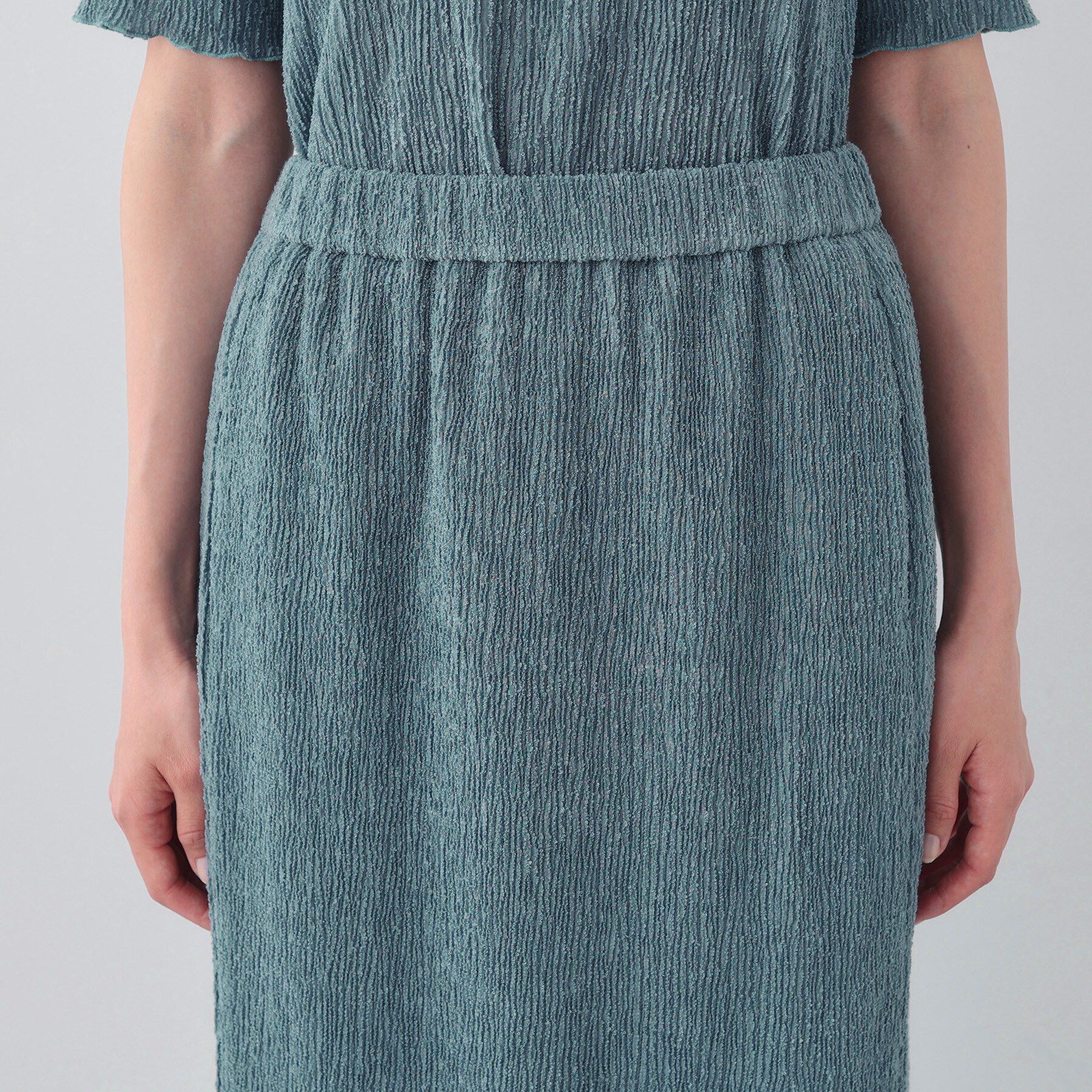 INDIVI「【日本製／SETUP可能】巻き風デザインスカート」|スカート|