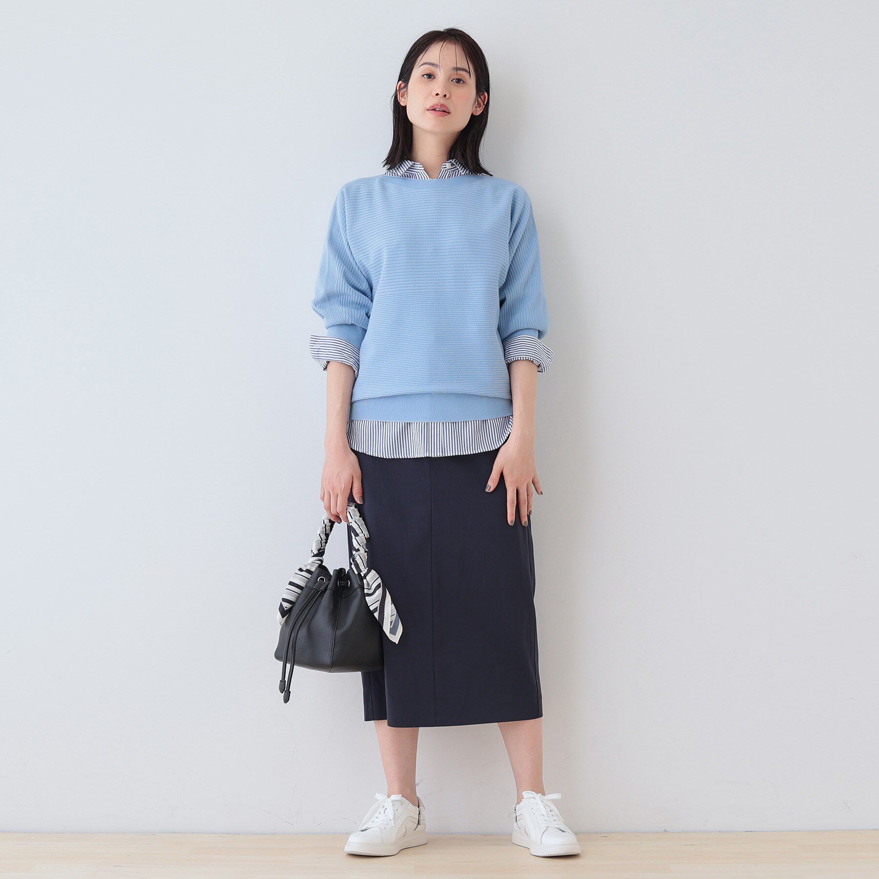 INDIVI「【洗える／SETUP可能／UVケア】ストレートラインスカート」|スカート|