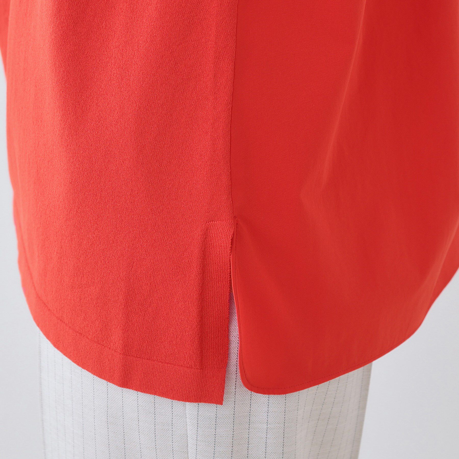 INDIVI「【洗える】切り替えノースリーブニット」|ニット・セーター|