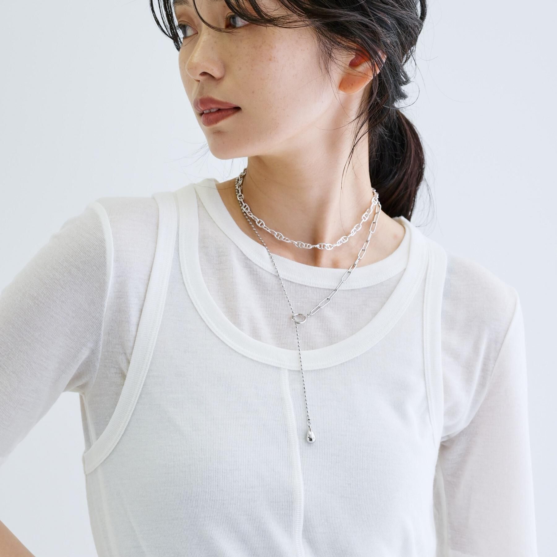 GALLEST「ミックスチェーンラリエット」|ネックレス|