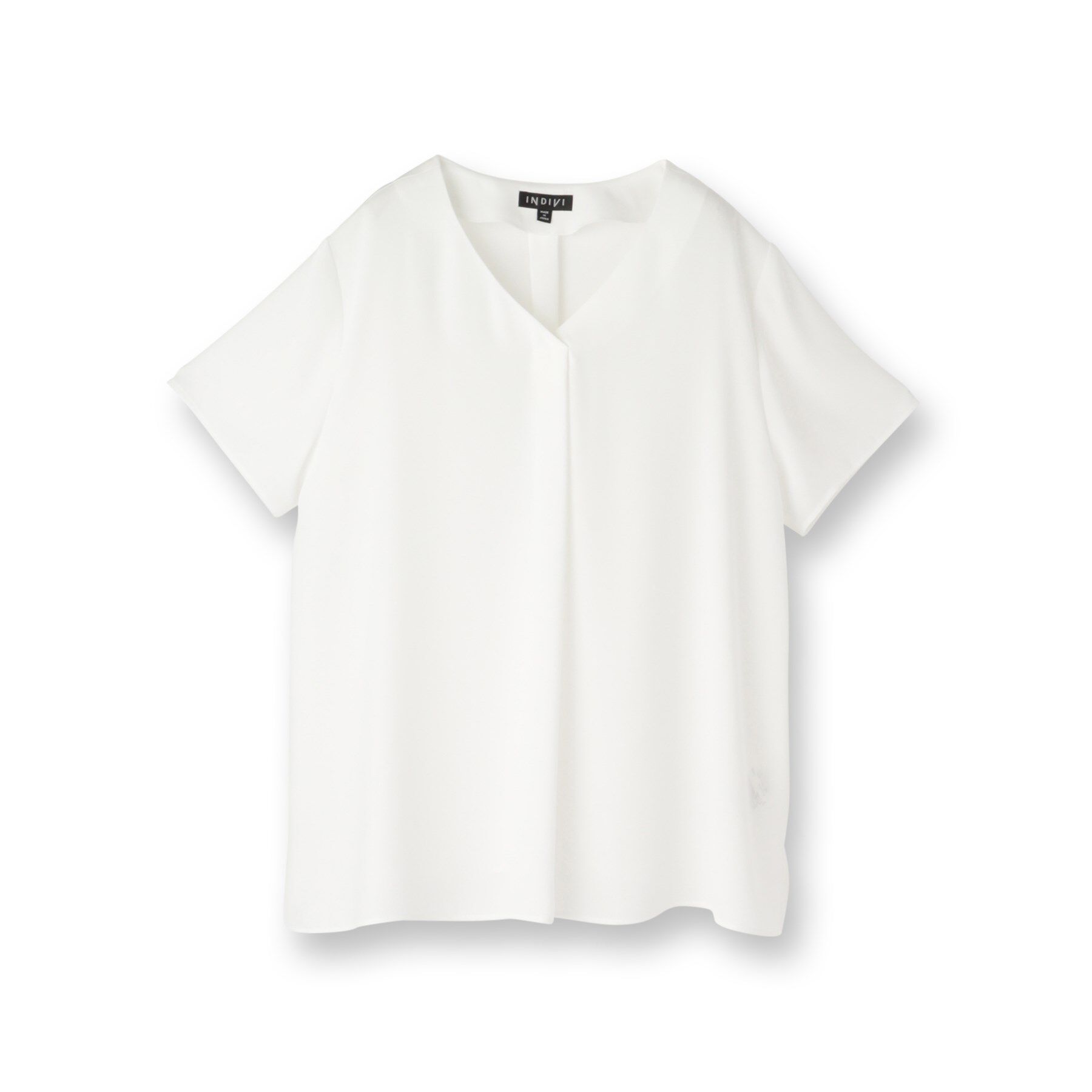INDIVI「【洗える／通勤】タックブラウス」|シャツ・ブラウス|