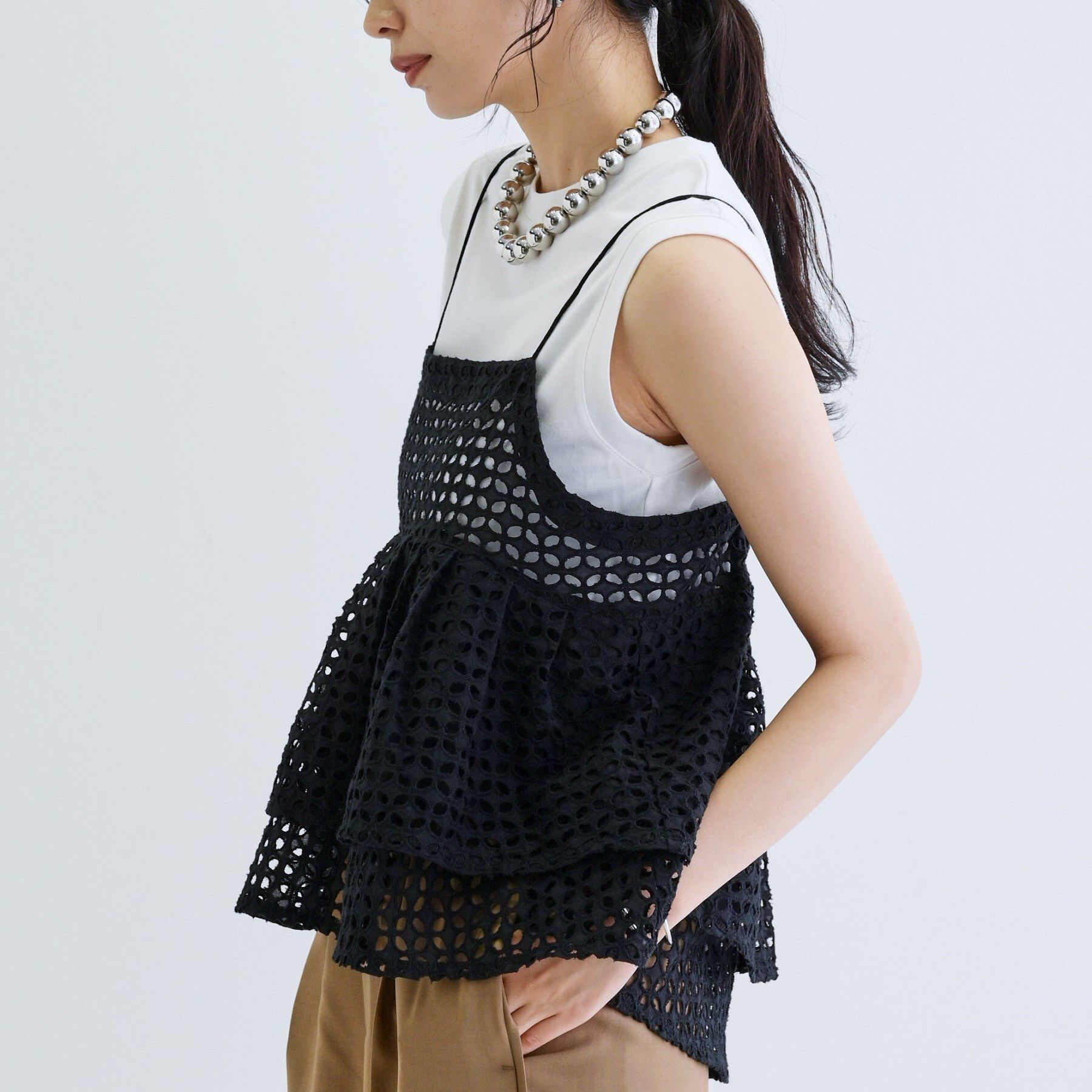 GALLEST「ティアードキャミSETカットソー」|Tシャツ・カットソー|