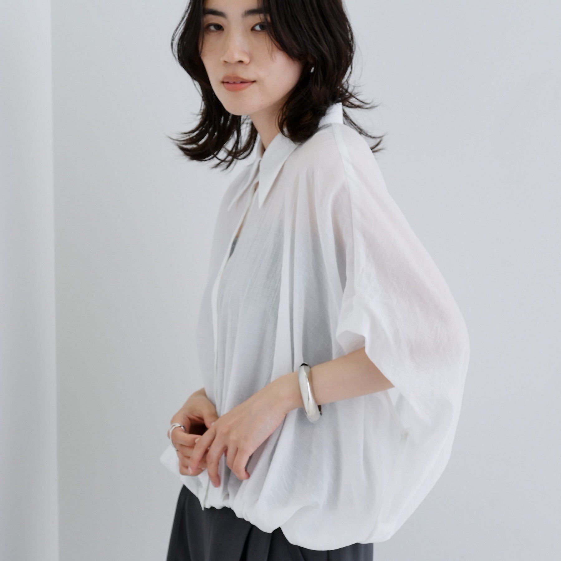 GALLEST「バルーンフォルムブラウス」|シャツ・ブラウス|