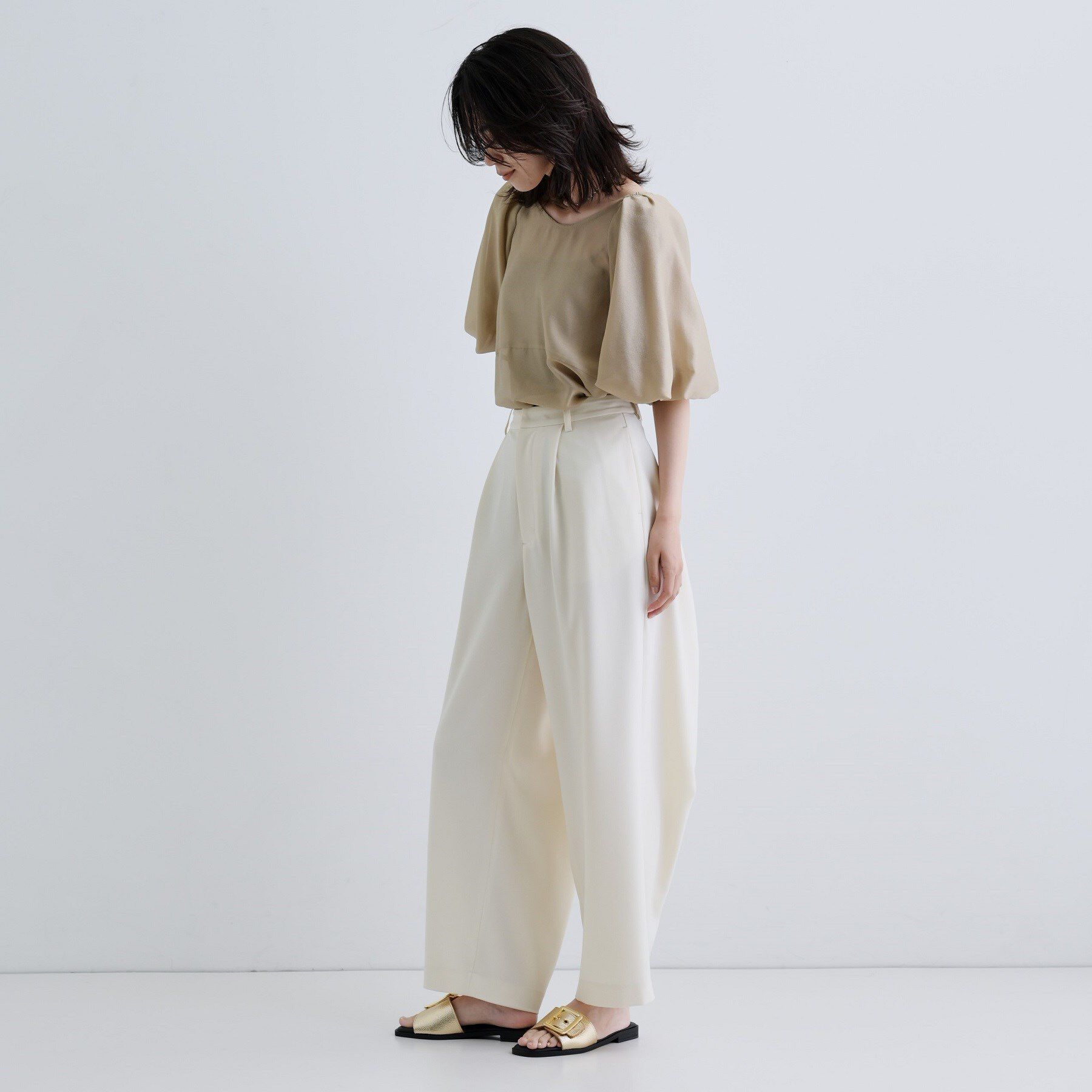 GALLEST「ボリュームスリーブブラウス」|シャツ・ブラウス|