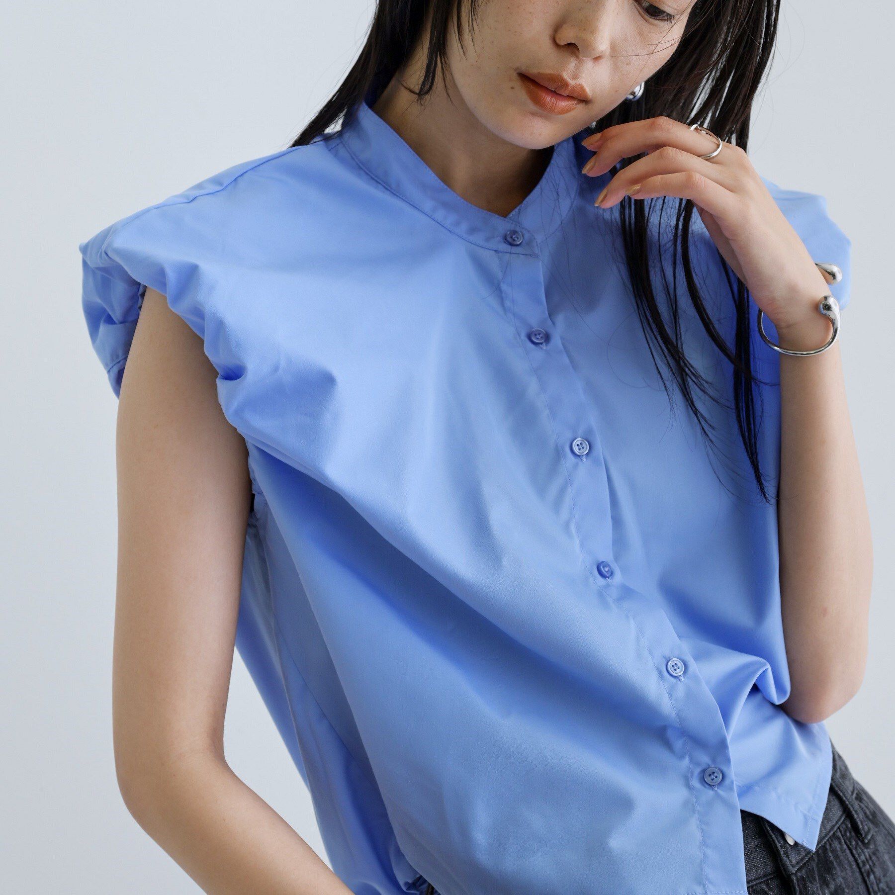 GALLEST「【一部店舗限定】ブロードパフショルブラウス」|シャツ・ブラウス|