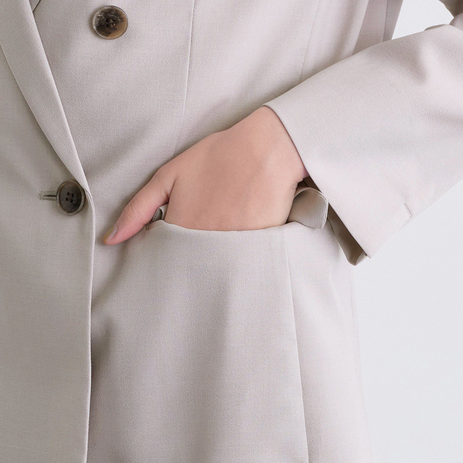 INDIVI「【UVケア】ライトダブルジャケット」|テーラードジャケット|