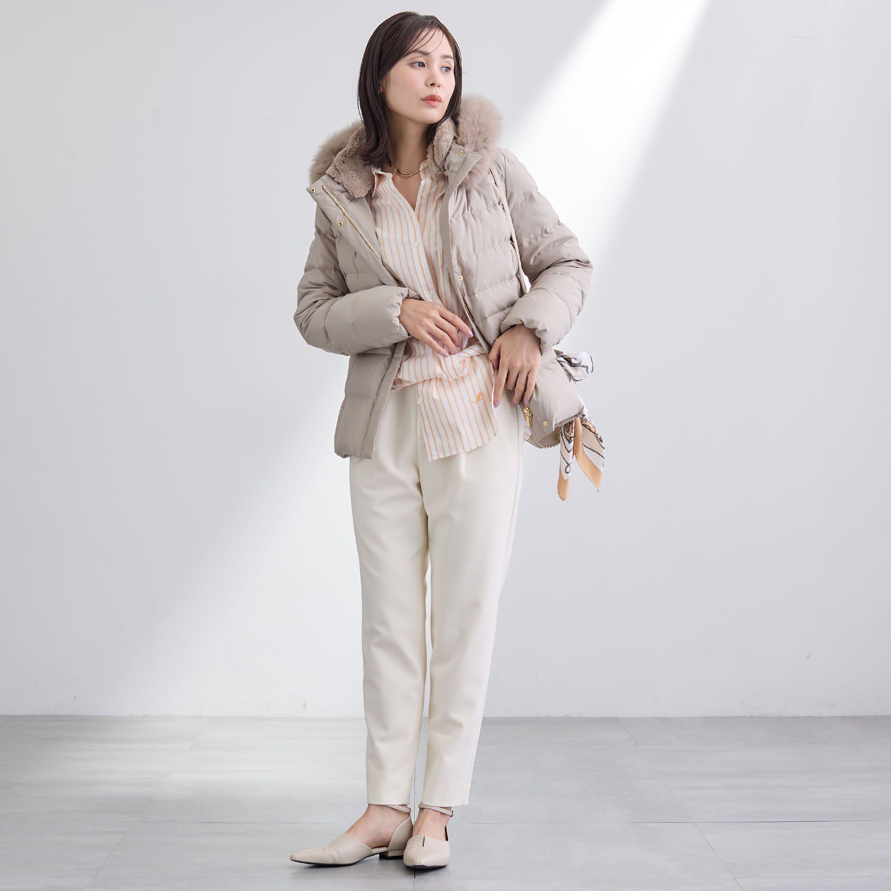 INDIVI「【洗える／裏起毛】ストレッチウォームパンツ」|その他|