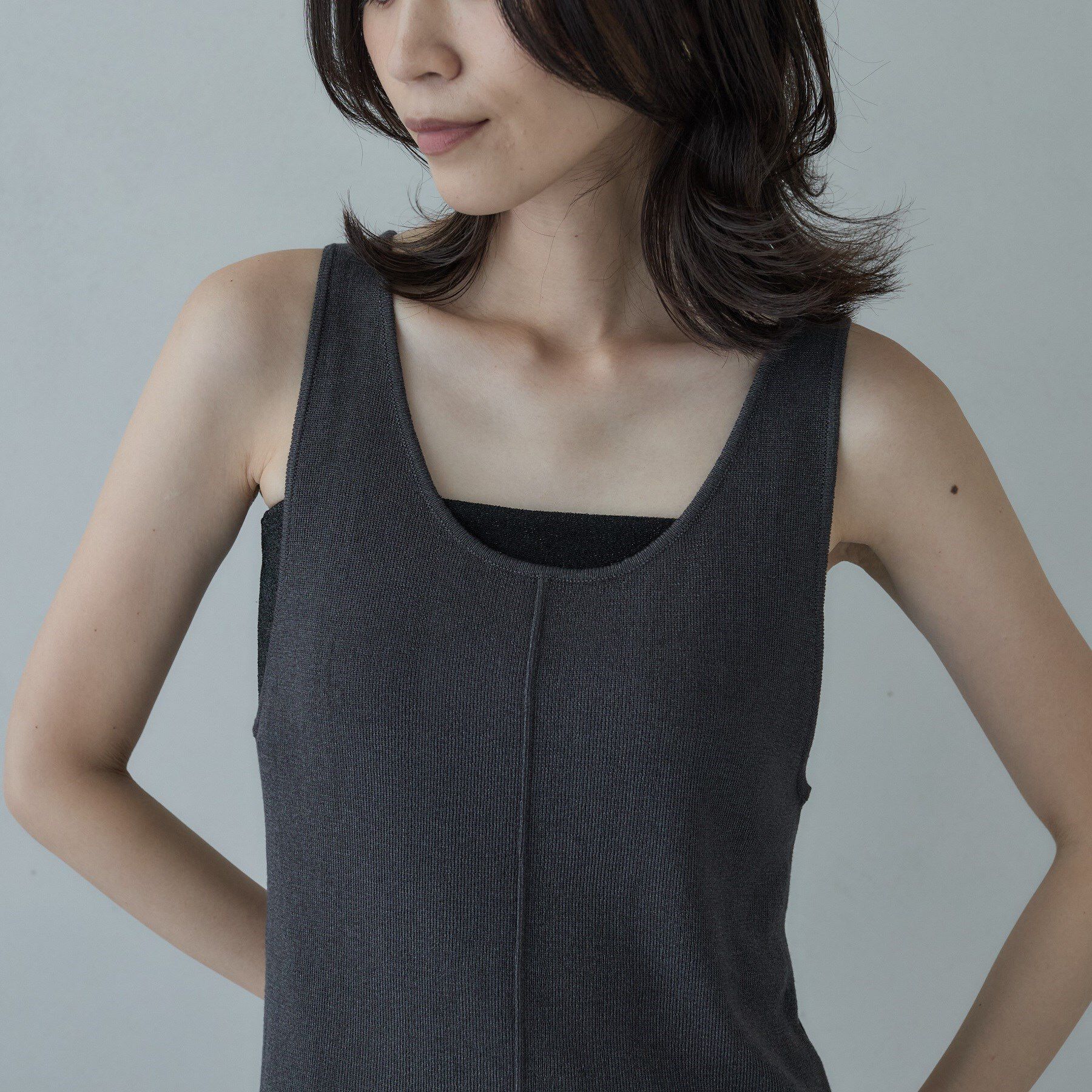 GALLEST「ロングニットタンク」|ニット・セーター|