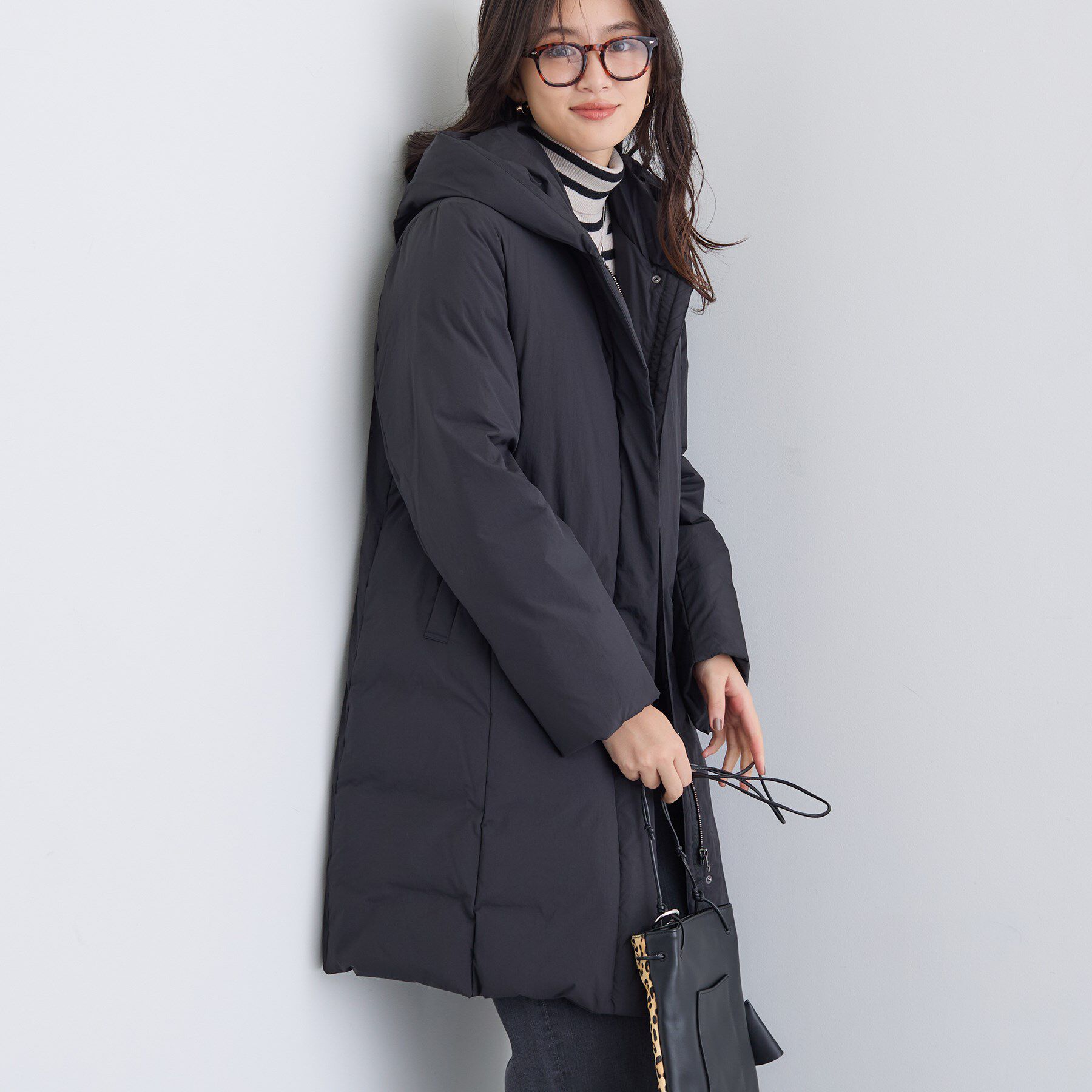 INDIVI「【撥水／洗える】ステッチレス ロングダウンコート」|ダウン|