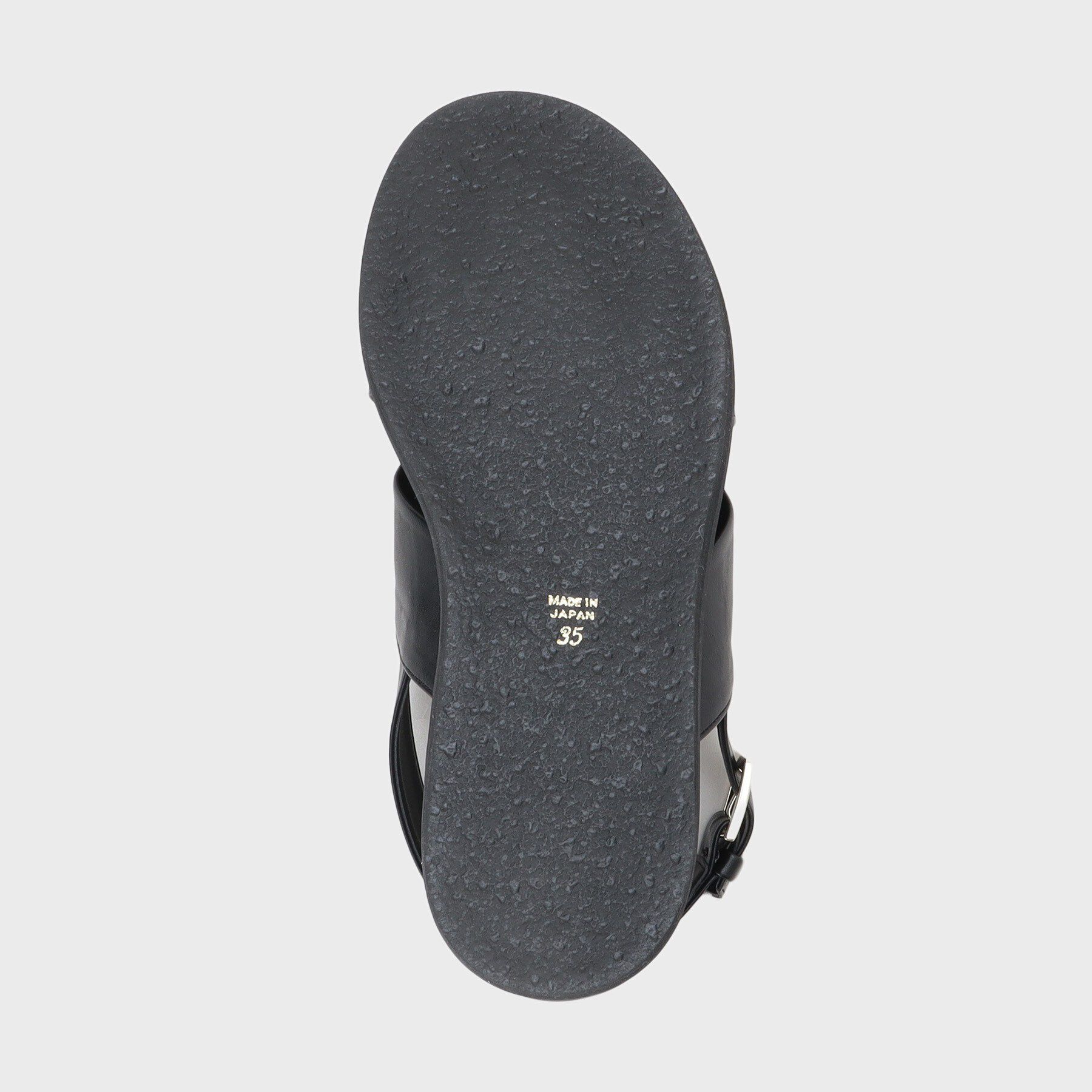 INDIVI「【合皮】クロスデザインサンダル」|サンダル|