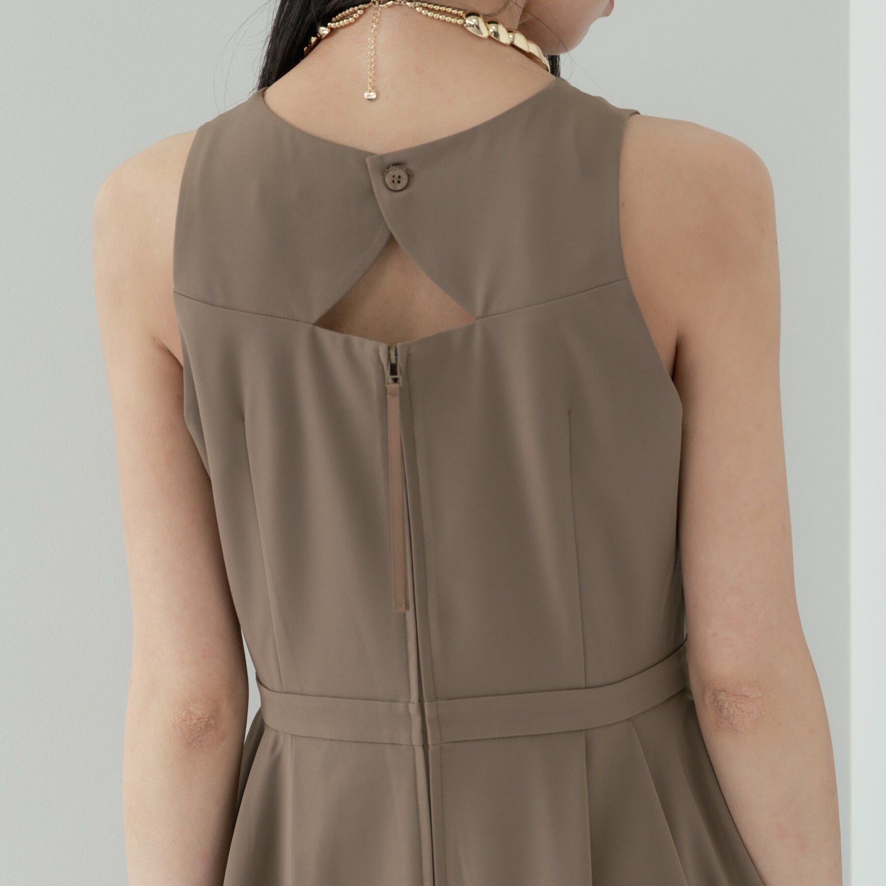 GALLEST「サイドドレープワンピース【UVカット／接触冷感】」|ワンピース|