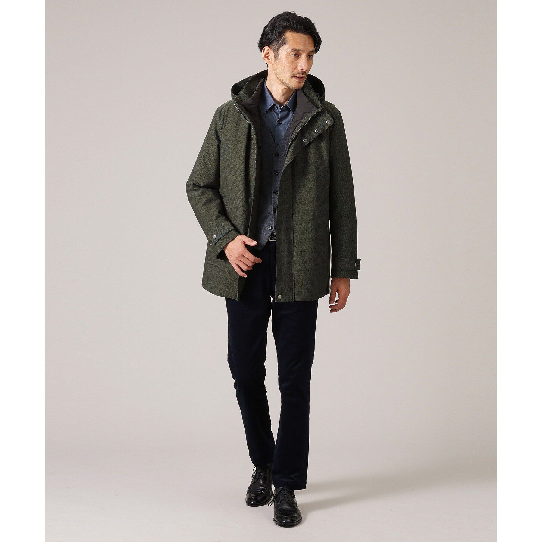 TAKEO KIKUCHI「【3WAY】ドビー ダウンライナー付 ブルゾン」|ブルゾン・スタジャン|