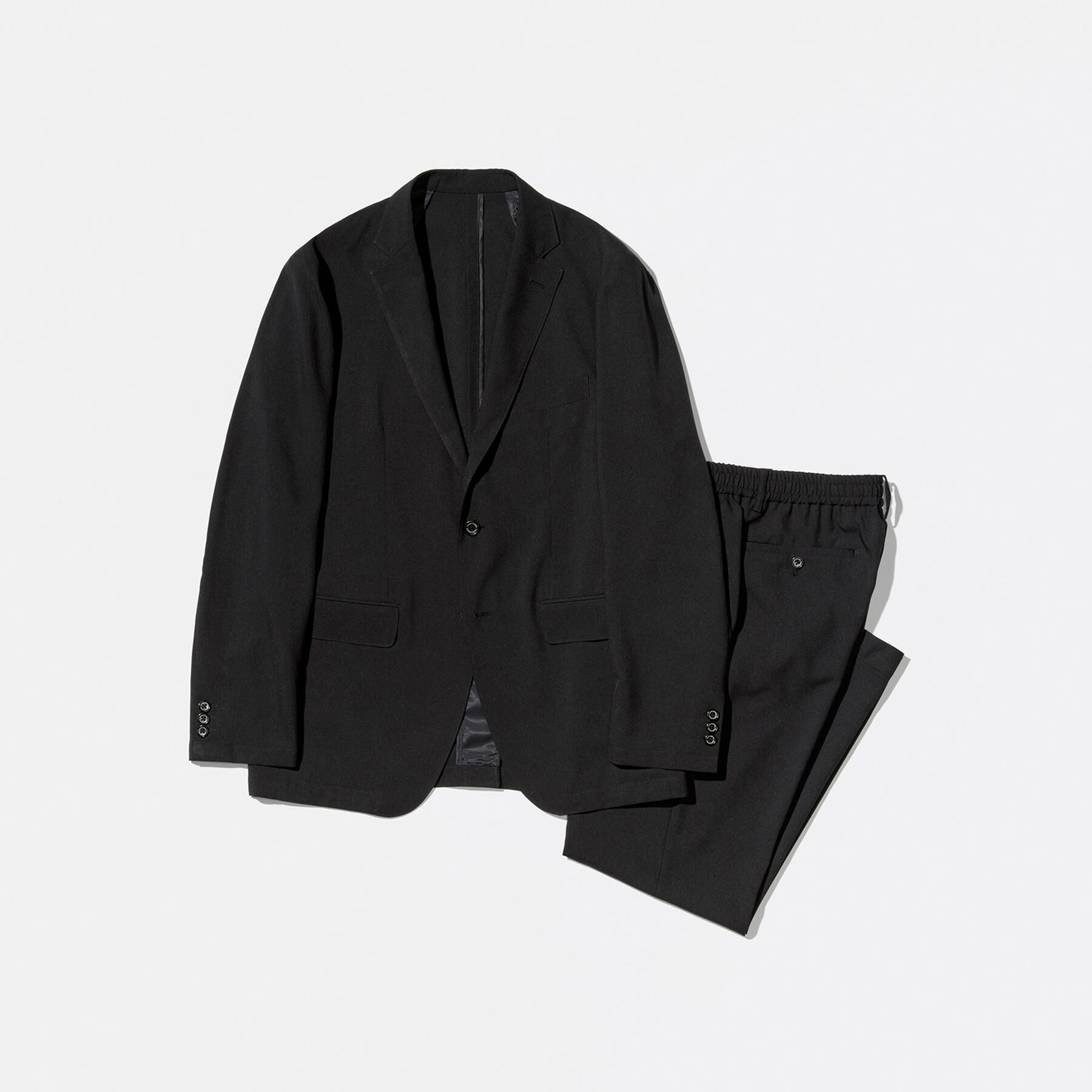 TAKEO KIKUCHI「【LIMITED】コンフォータブル セットアップ /ジャケット＆パンツ」|テーラードジャケット|ブラック(019)
