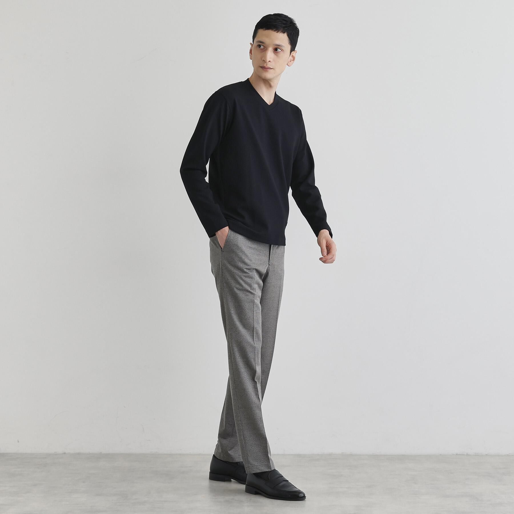 TAKEO KIKUCHI「【尾州織】ブリスタ Vネック カットソー」|Tシャツ・カットソー|