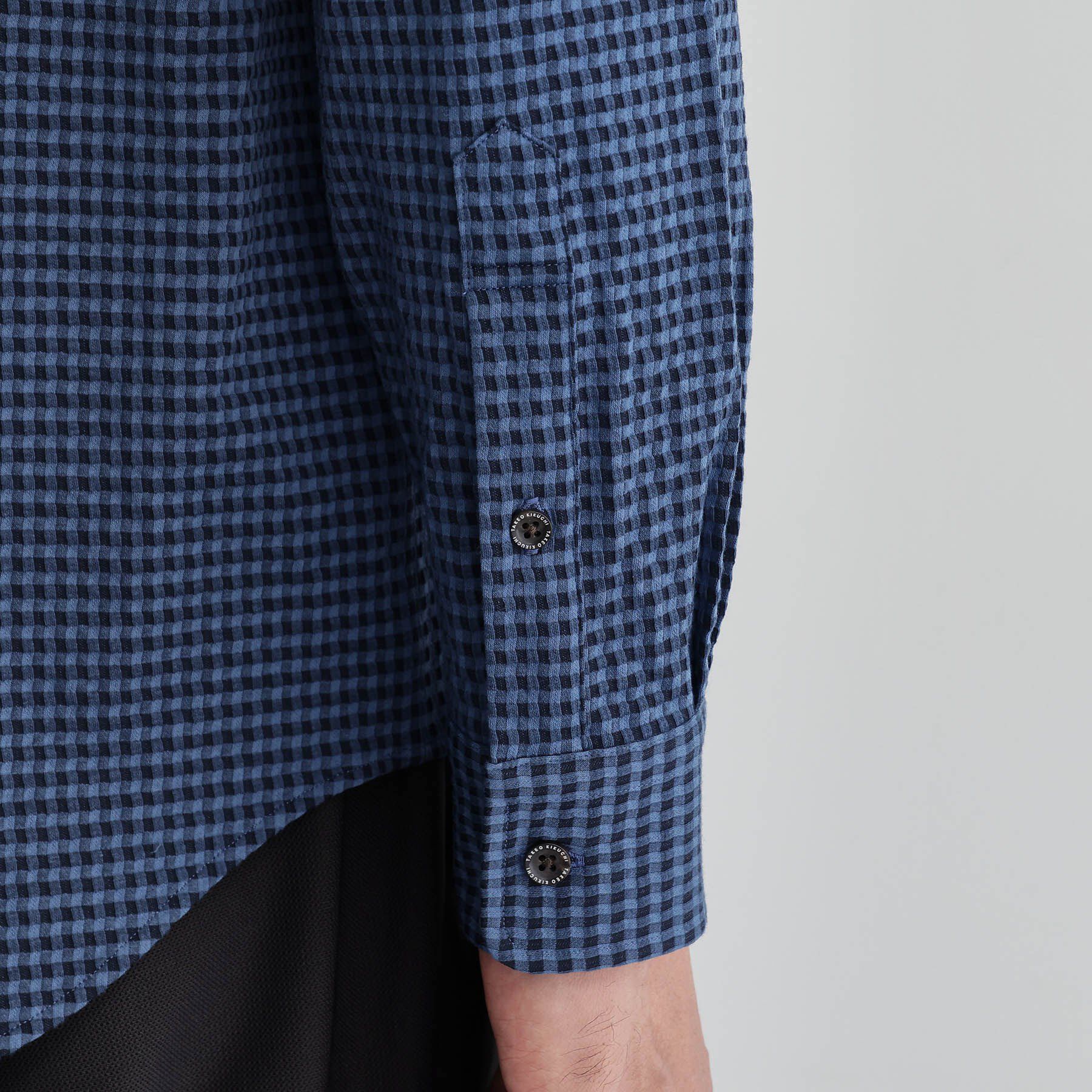 TAKEO KIKUCHI「【抗菌防臭/シーズンレス】シアサッカーギンガムチェック ストレッチシャツ」|シャツ・ブラウス|