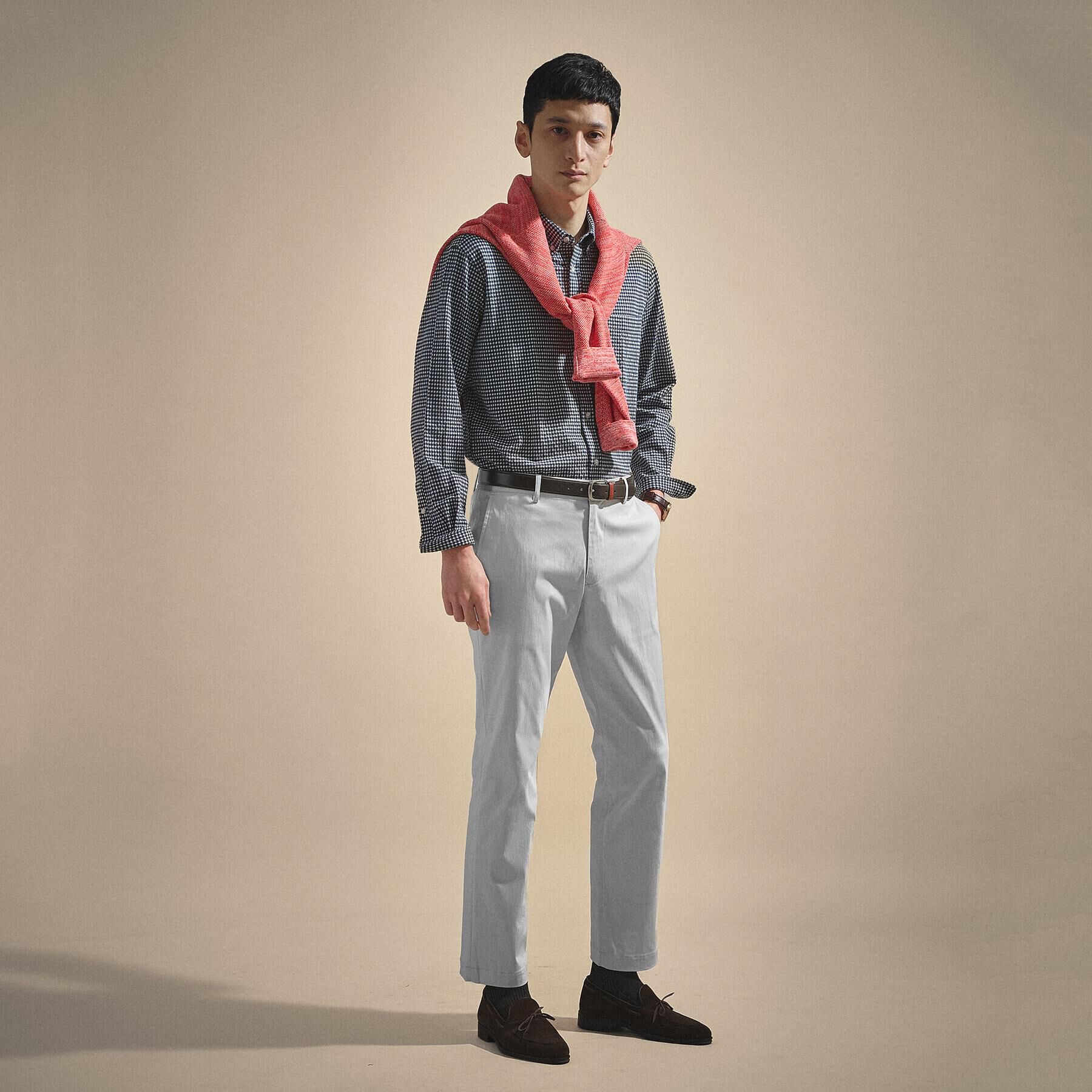 TAKEO KIKUCHI「【抗菌防臭/シーズンレス】シアサッカーギンガムチェック ストレッチシャツ」|シャツ・ブラウス|