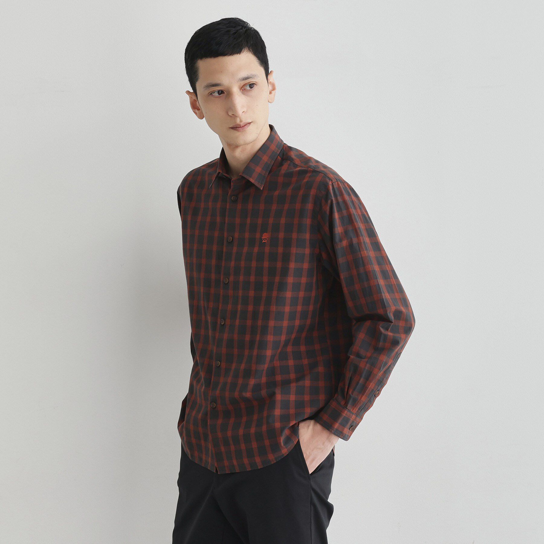 TAKEO KIKUCHI「【LIMITED】ダークチェック長袖シャツ」|シャツ・ブラウス|
