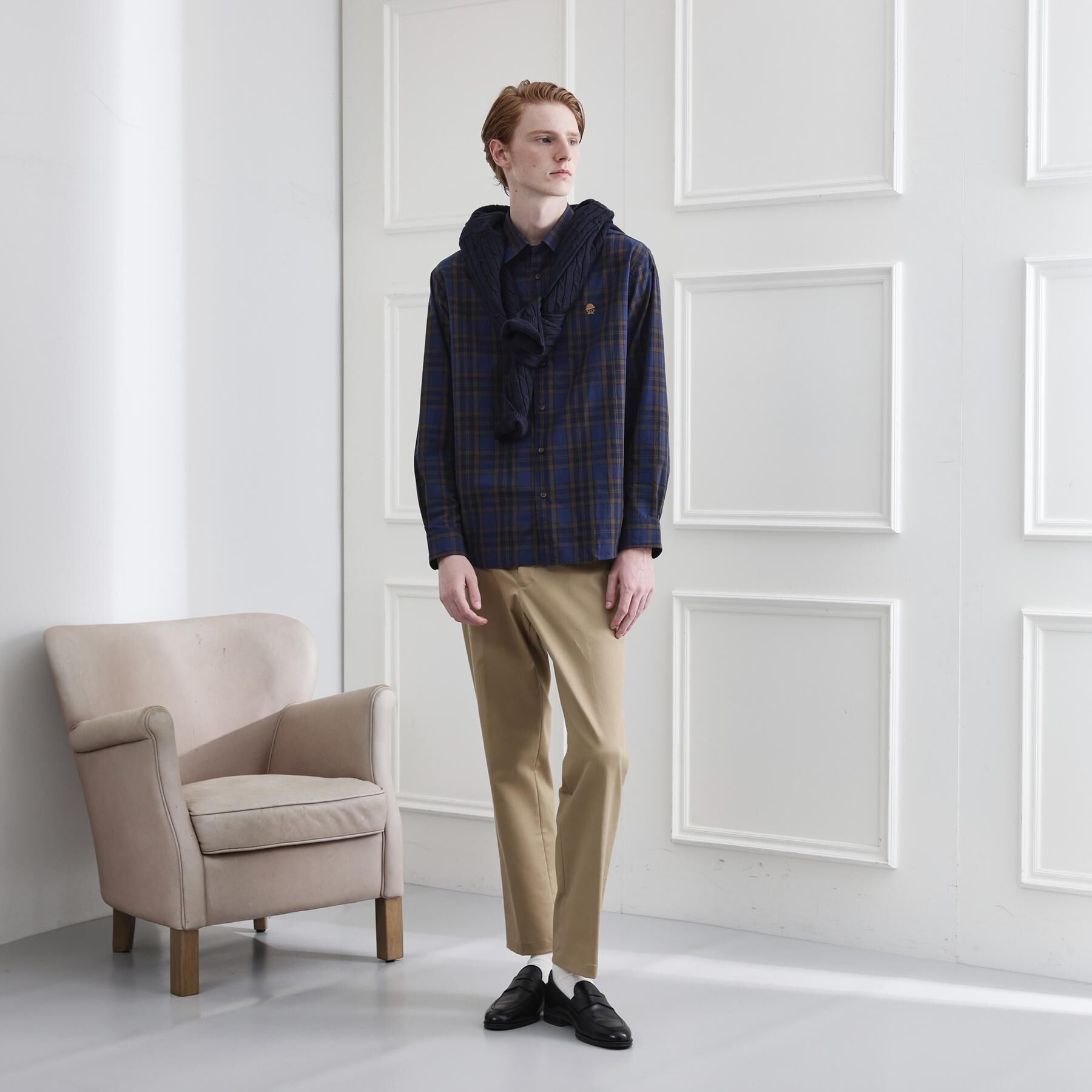 TAKEO KIKUCHI「【LIMITED】ダークチェック長袖シャツ」|シャツ・ブラウス|