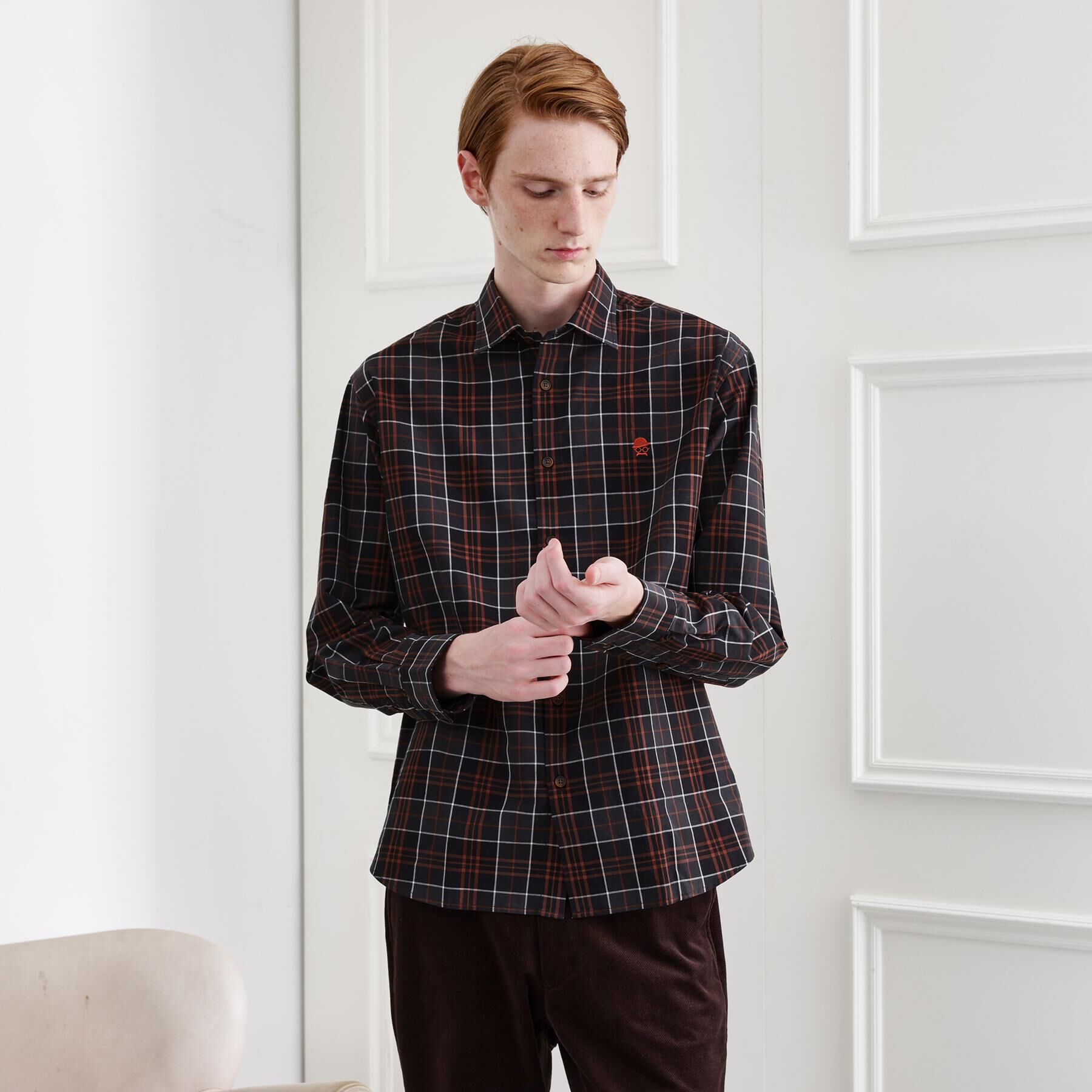 TAKEO KIKUCHI「【LIMITED】ダークチェック長袖シャツ」|シャツ・ブラウス|ブラック(219)