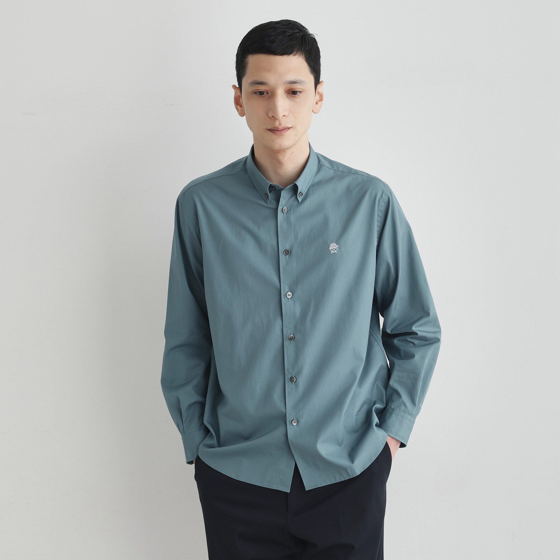 TAKEO KIKUCHI「【LIMITED】ワンポイント刺繍ボタンダウンシャツ」|シャツ・ブラウス|