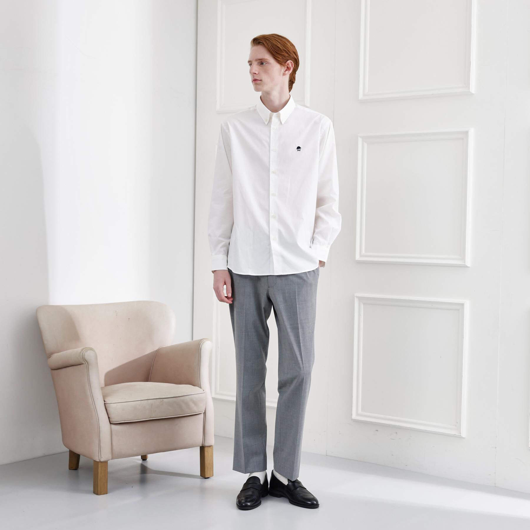 TAKEO KIKUCHI「【LIMITED】ワンポイント刺繍ボタンダウンシャツ」|シャツ・ブラウス|