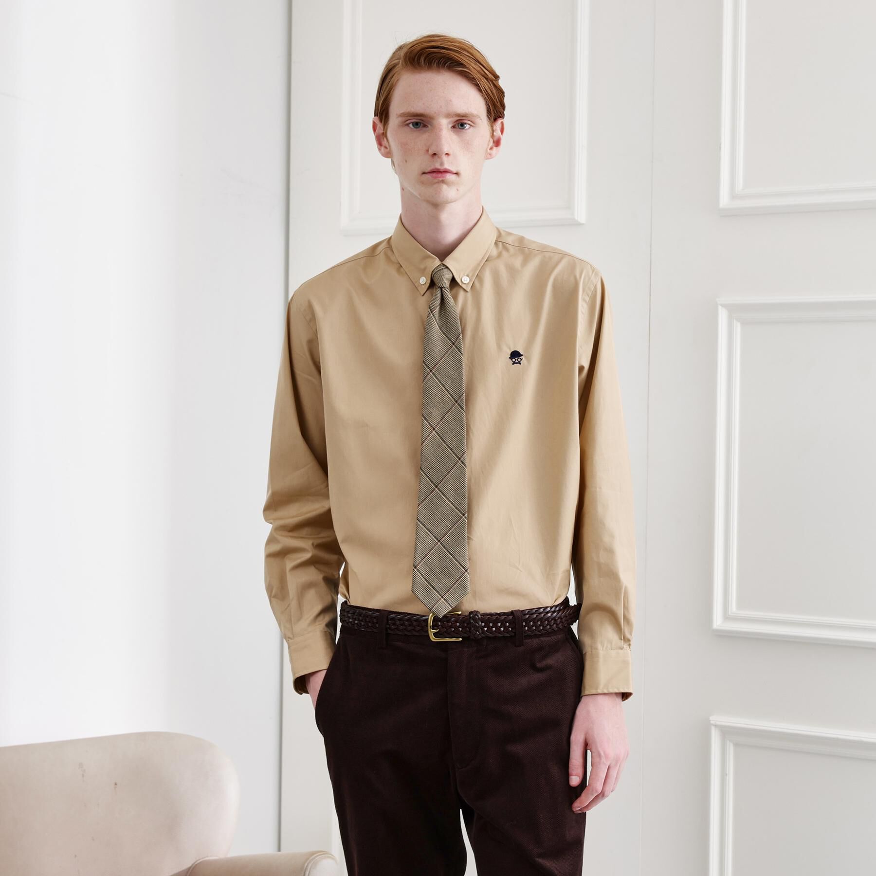 TAKEO KIKUCHI「【LIMITED】ワンポイント刺繍ボタンダウンシャツ」|シャツ・ブラウス|