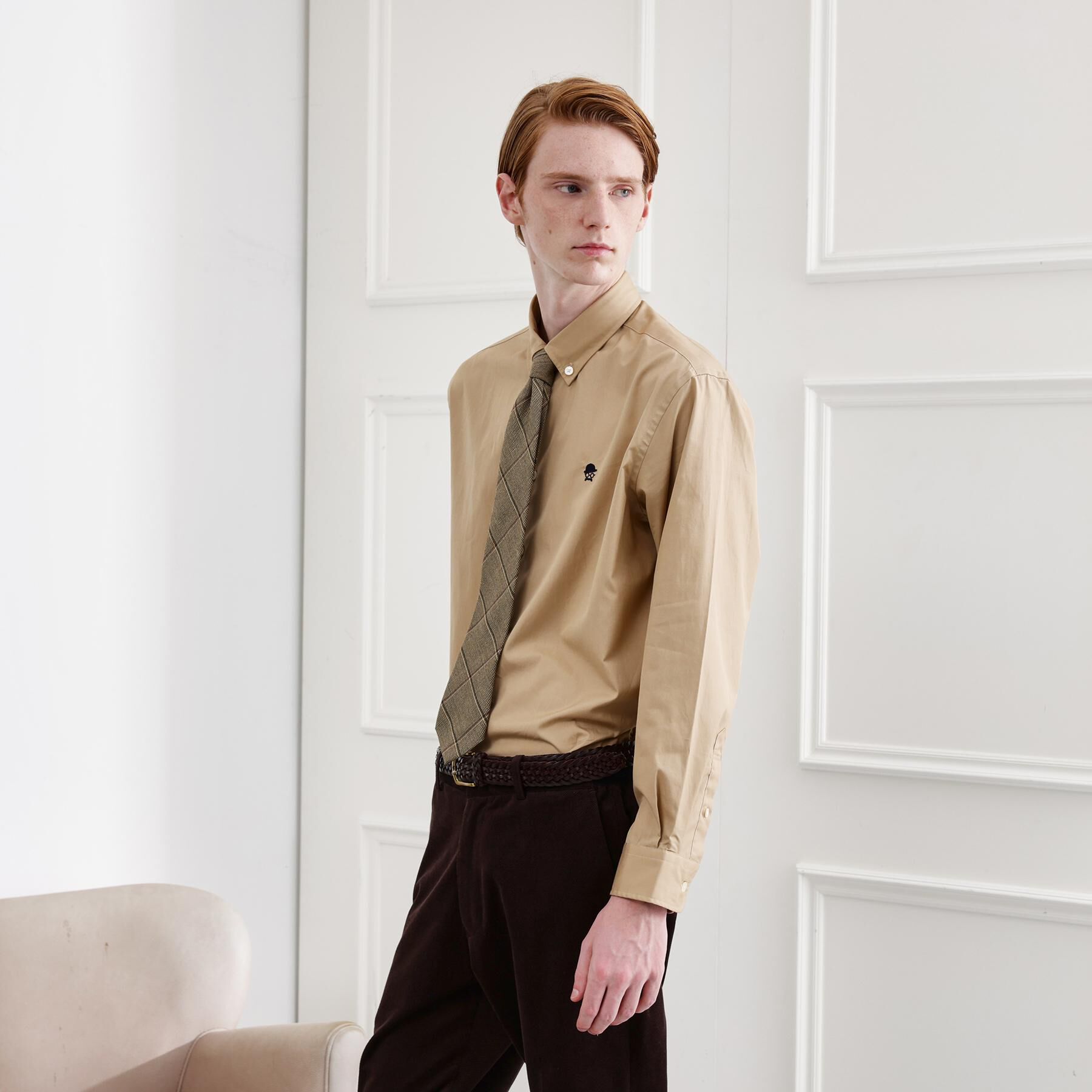 TAKEO KIKUCHI「【LIMITED】ワンポイント刺繍ボタンダウンシャツ」|シャツ・ブラウス|