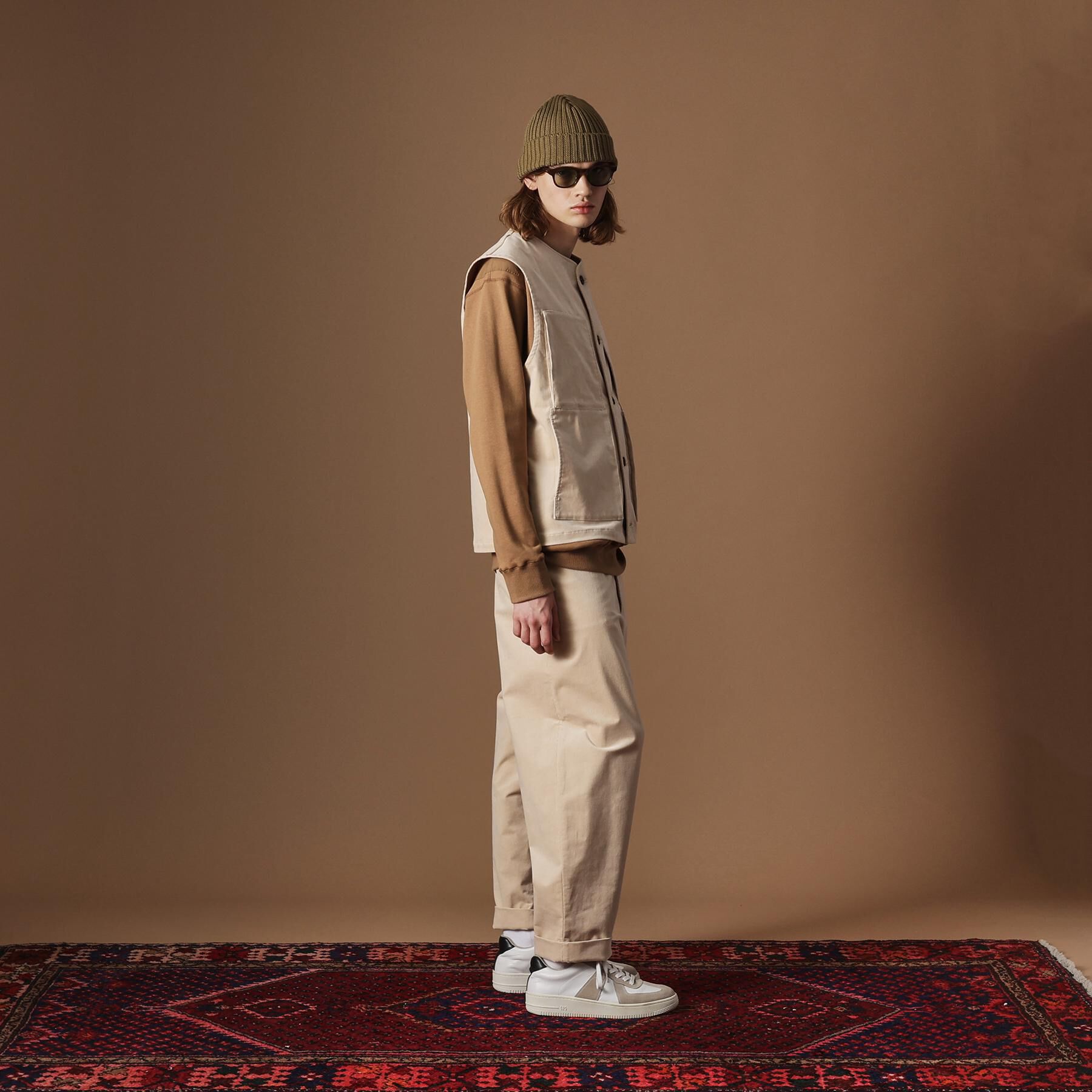 40CARATS&525「【Sサイズ～】コーデュロイ4パッチポケットヴェスト」|ベスト・ジレ|