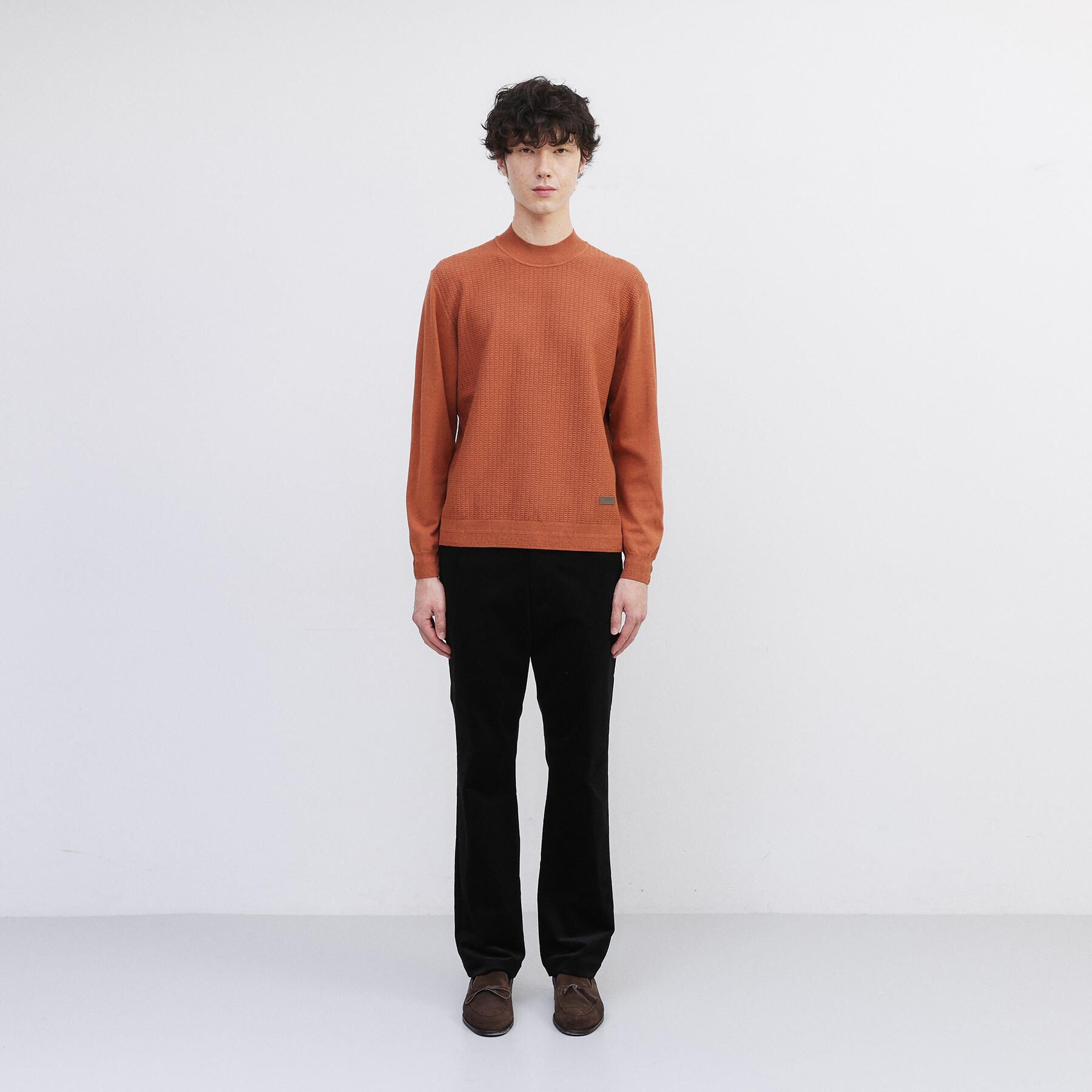 TAKEO KIKUCHI「ハイゲージ モックネック ニット プルオーバー」|ニット・セーター|