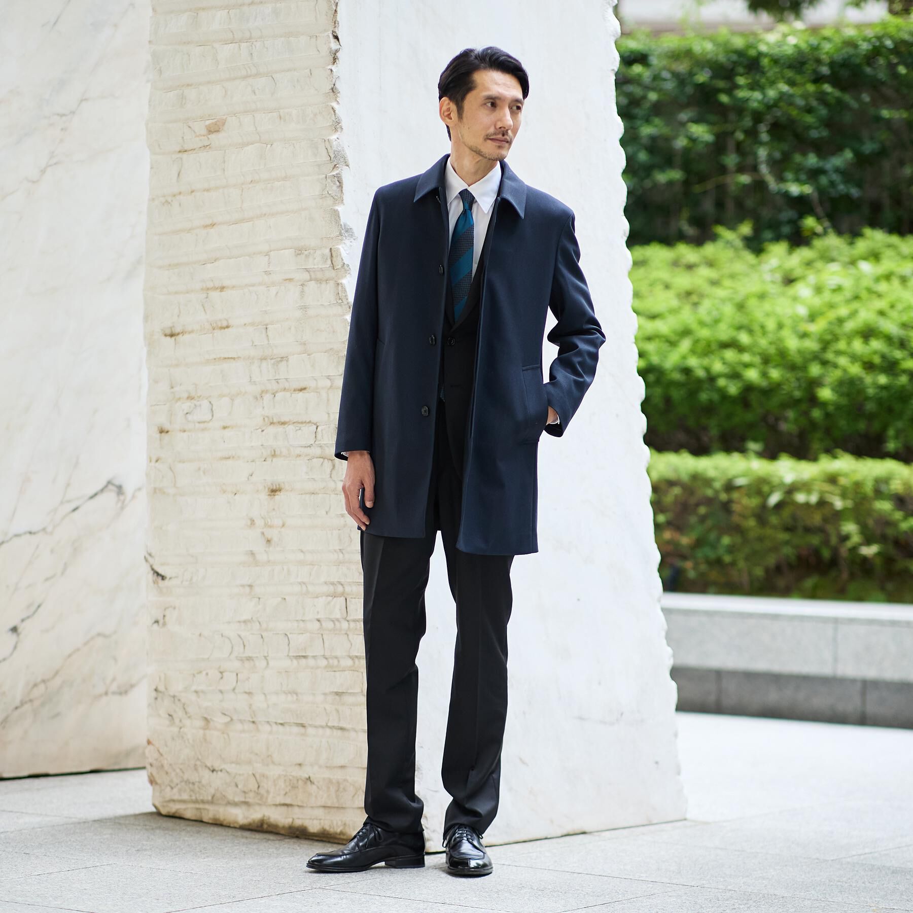 TAKEO KIKUCHI「【ダウンライナー付き】メランジ ステンカラー コート」|ステンカラーコート|