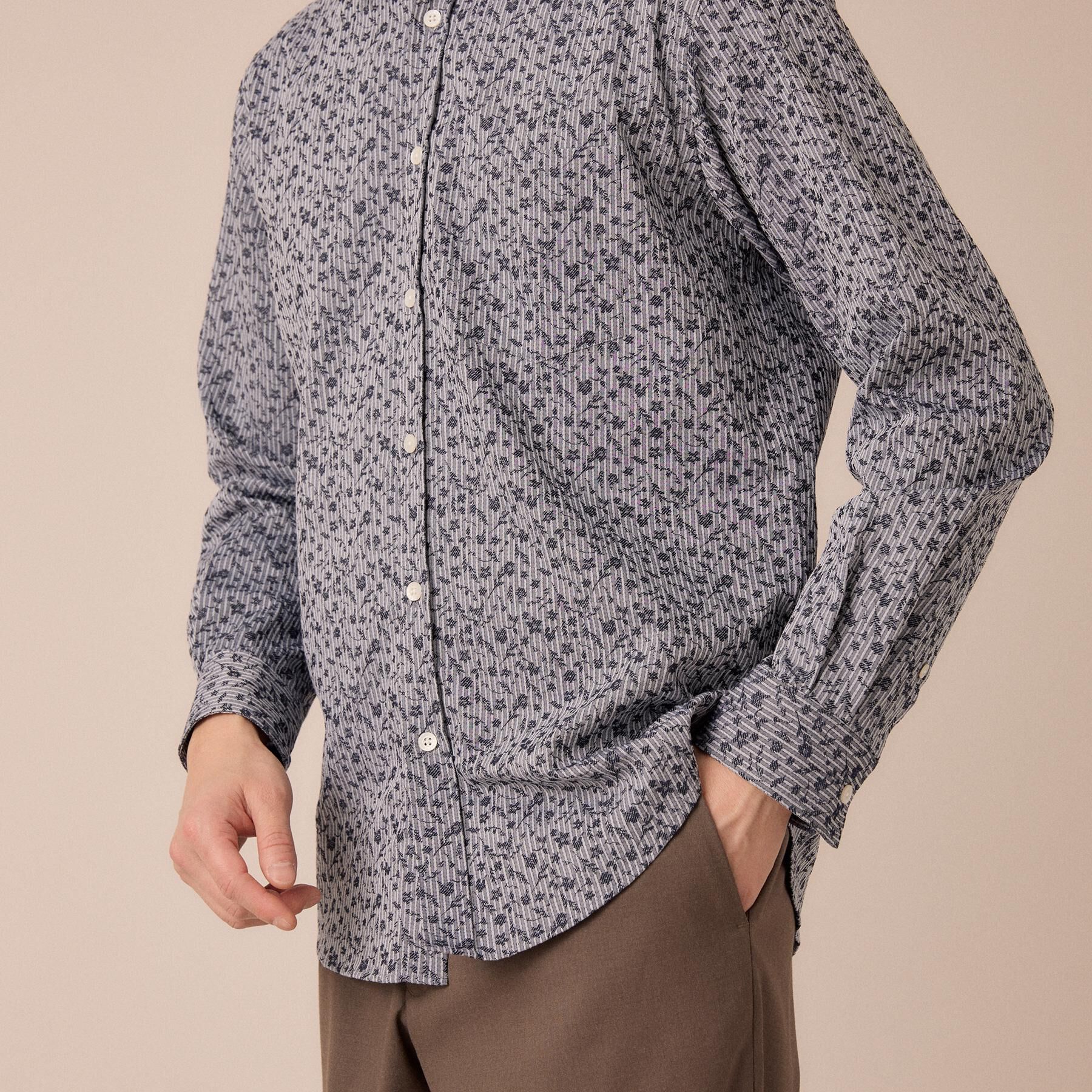 TAKEO KIKUCHI「播州 ドビーストライプ フラワーシャツ」|シャツ・ブラウス|